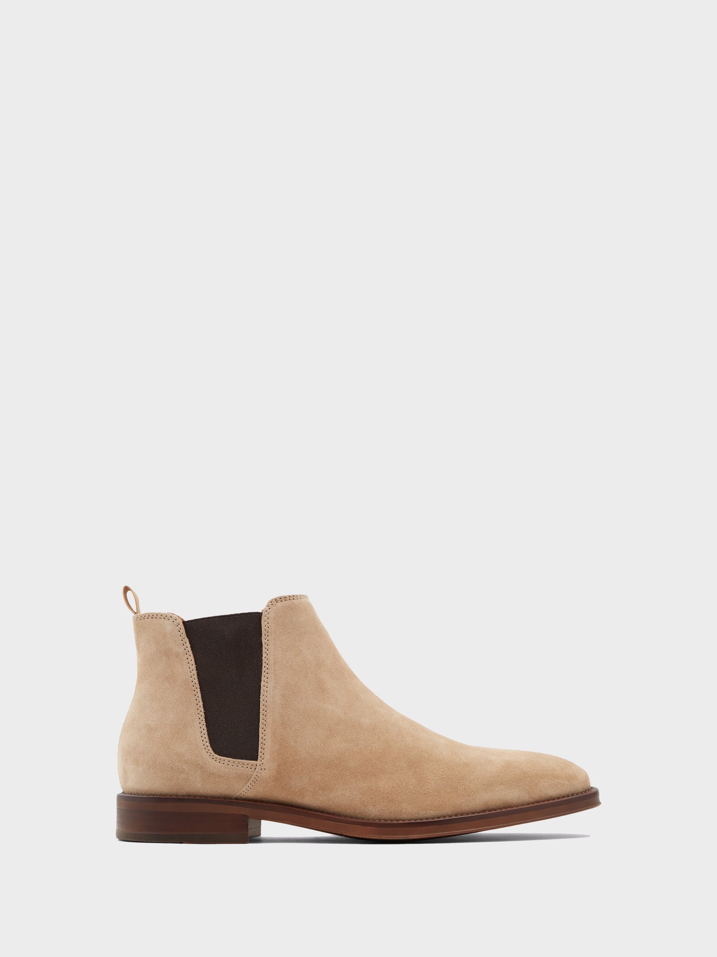 Aldo Light Brown Round Toe Ankle Boots