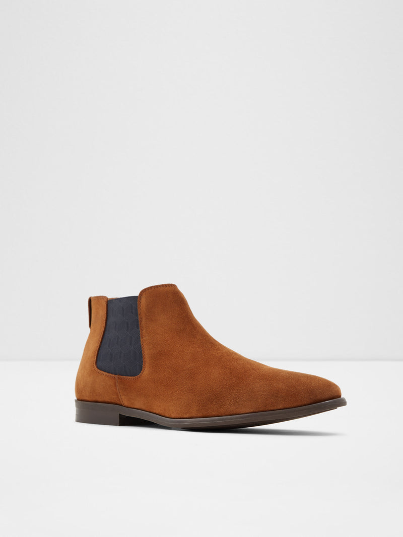 Aldo Brown Round Toe Ankle Boots