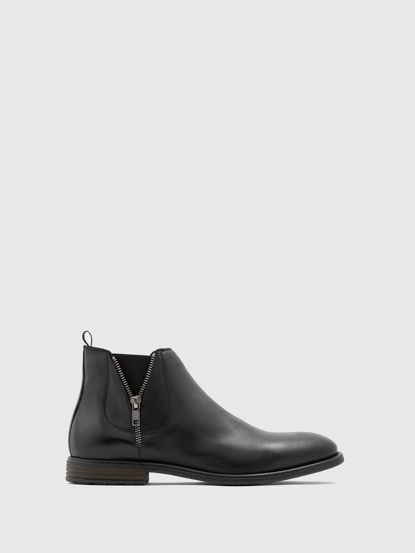 Aldo Black Round Toe Ankle Boots