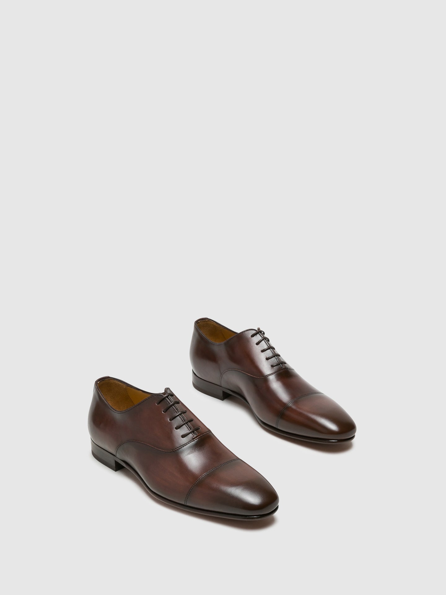 Armando Silva Brown Lace-up Shoes