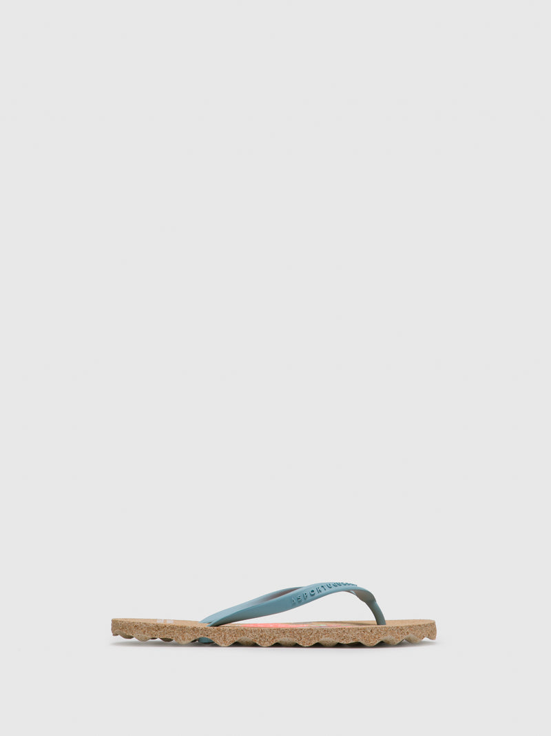 ASPORTUGUESAS LightBlue Beach Flip-Flops