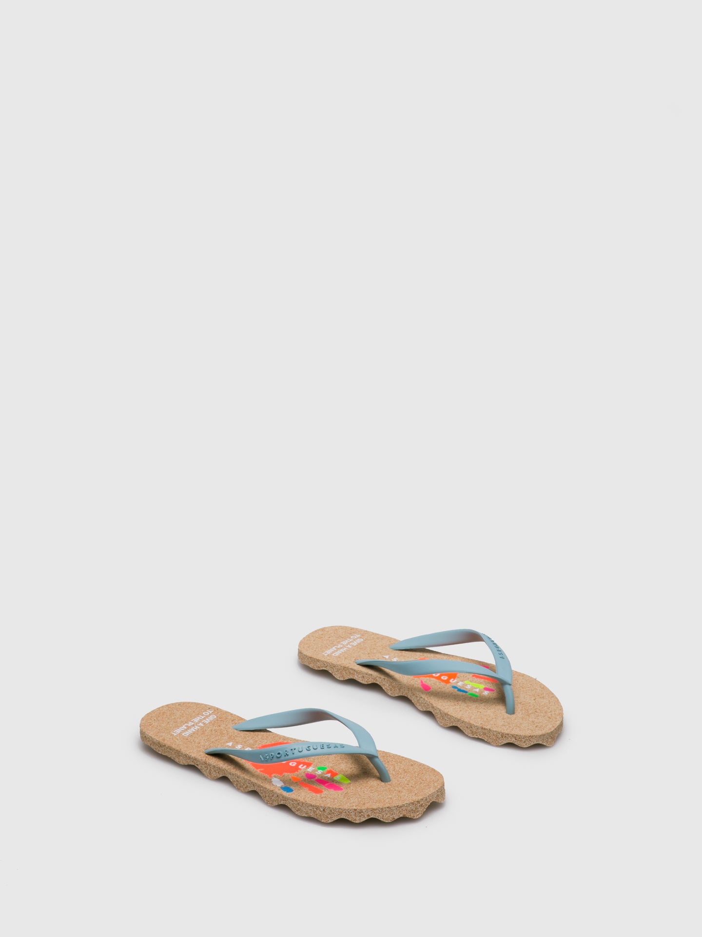 ASPORTUGUESAS LightBlue Beach Flip-Flops