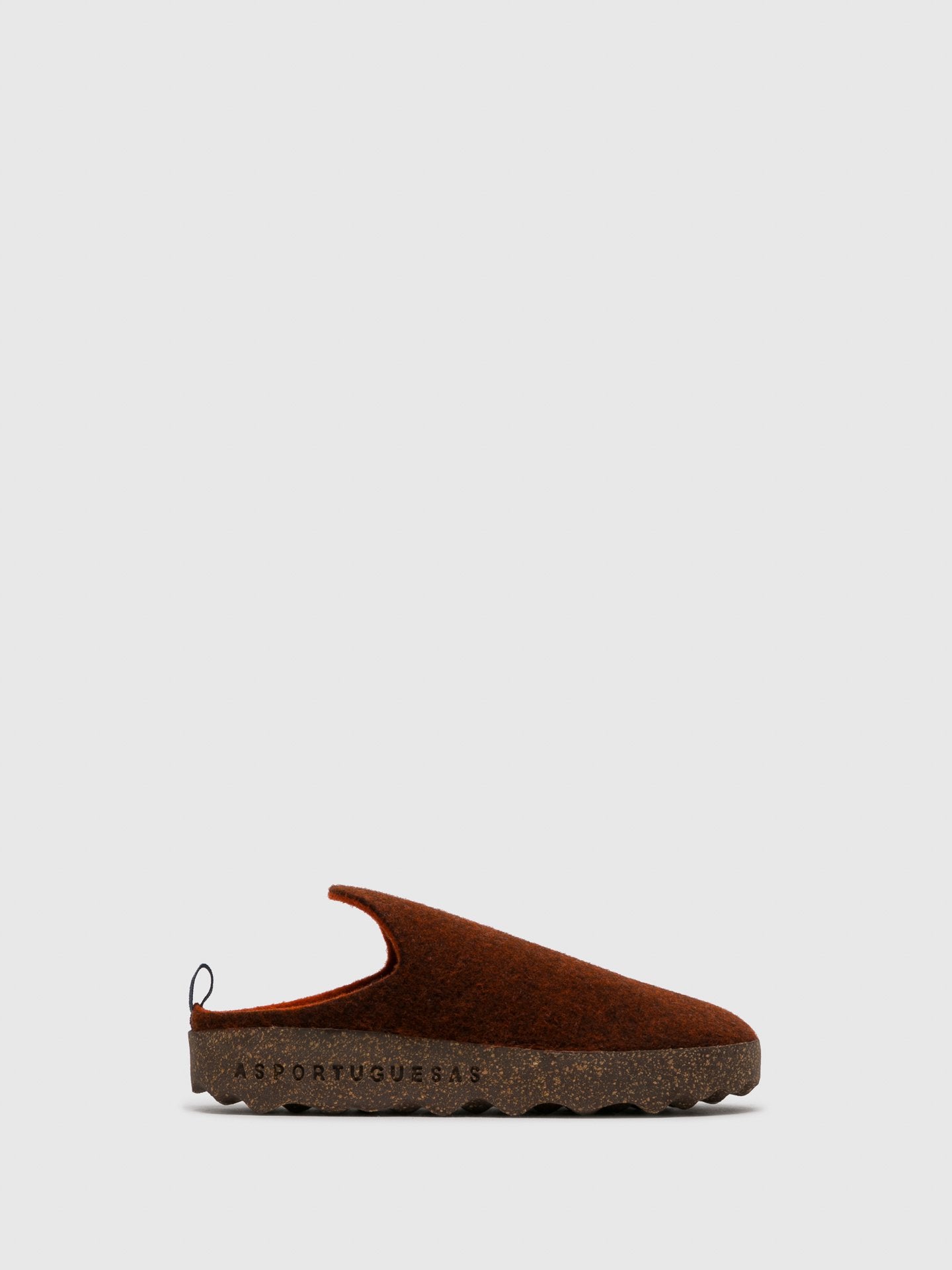 ASPORTUGUESAS Brown Round Toe Mules