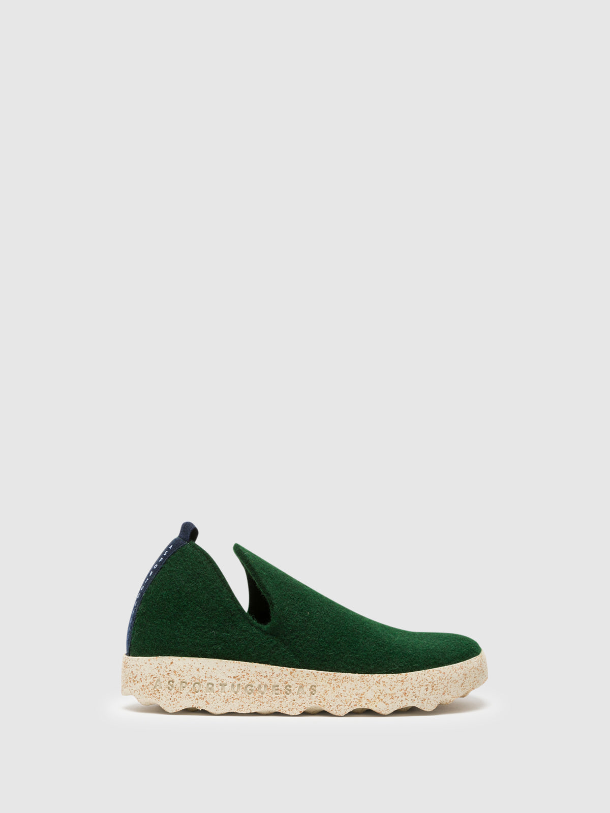 ASPORTUGUESAS Green Round Toe Ankle Boots
