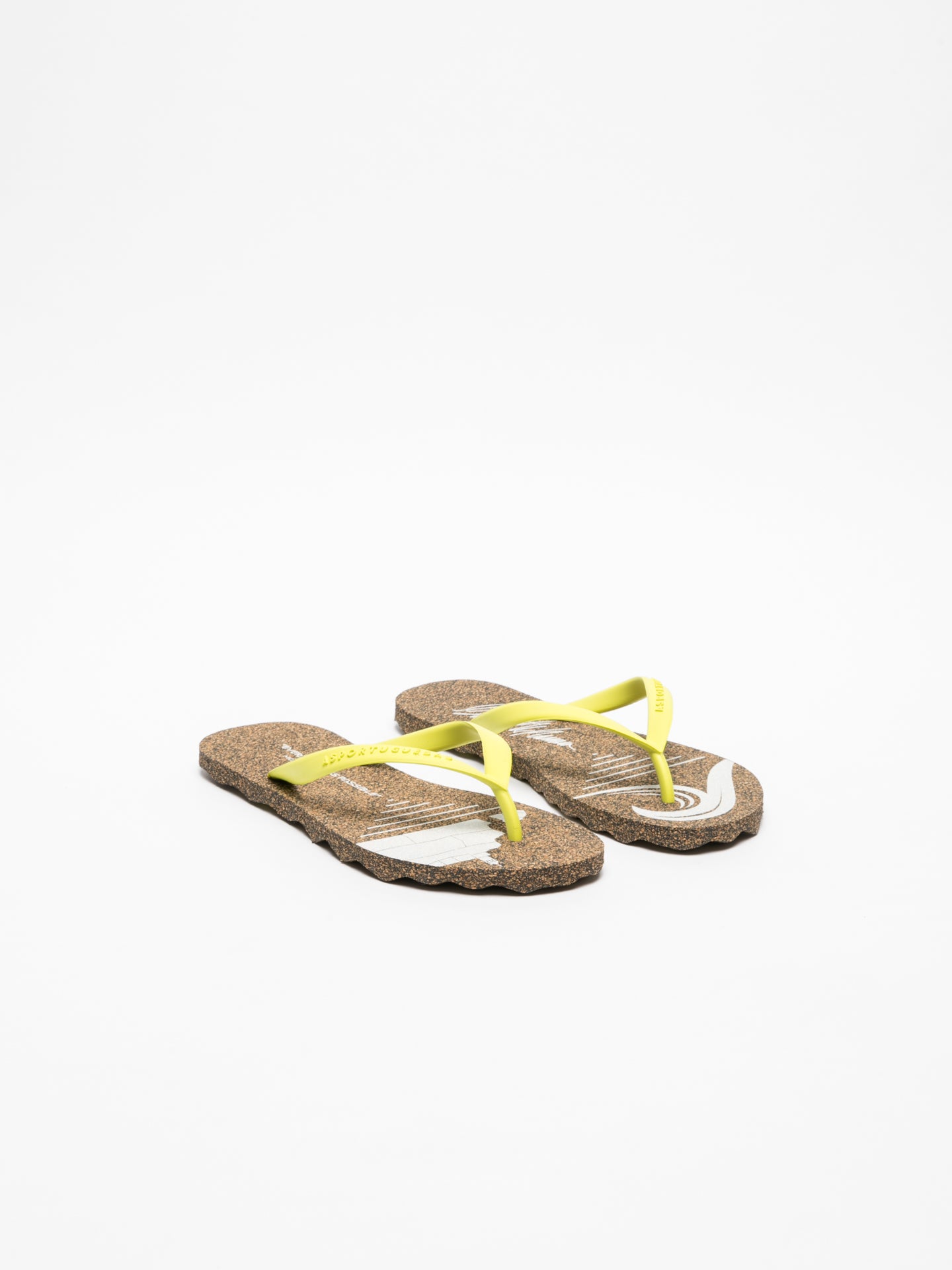 ASPORTUGUESAS Yellow Thong Flip-Flops