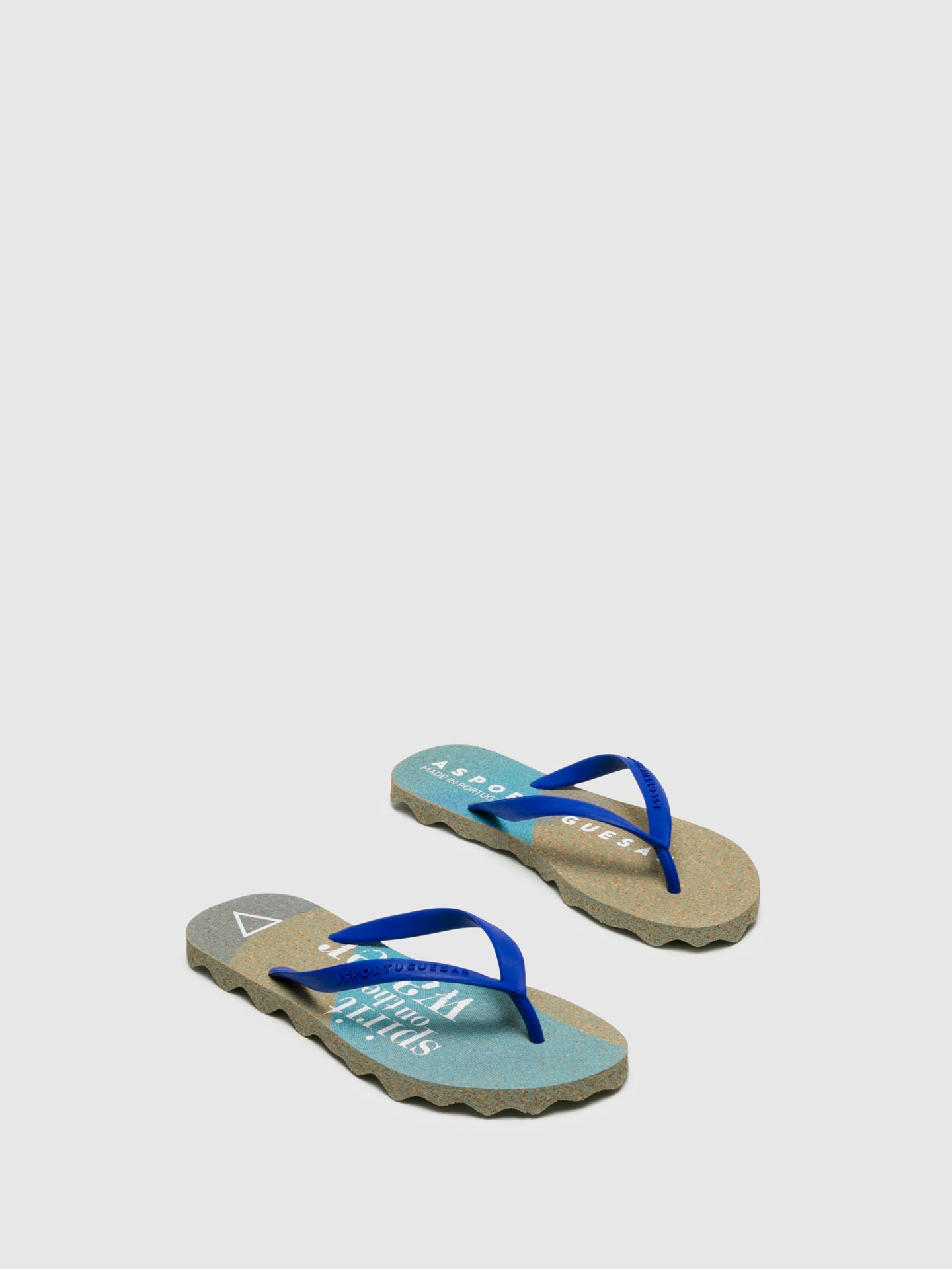 ASPORTUGUESAS Blue Thong Flip-Flops