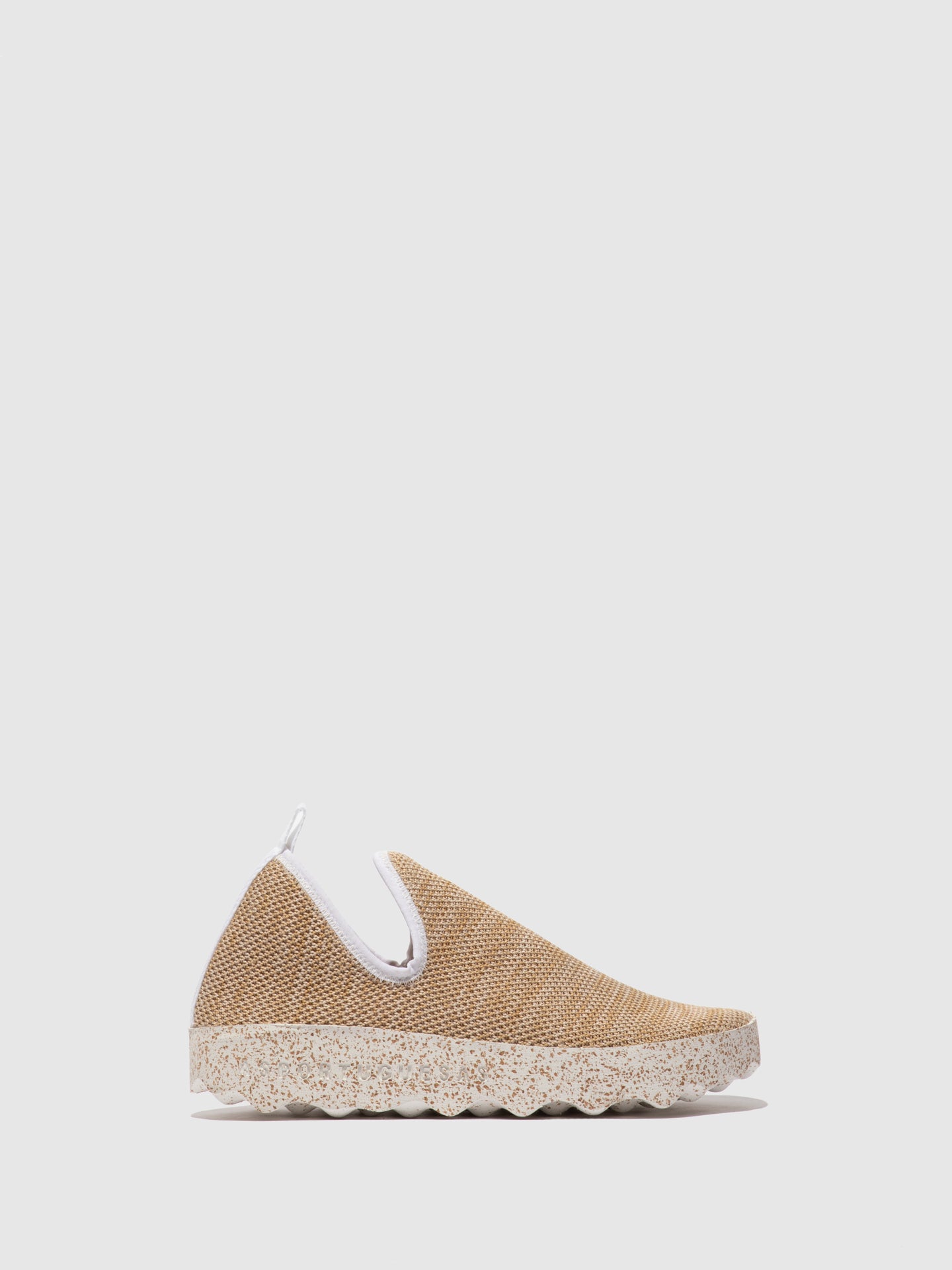 ASPORTUGUESAS Elasticated Trainers CITY_L Sand S.café Knit