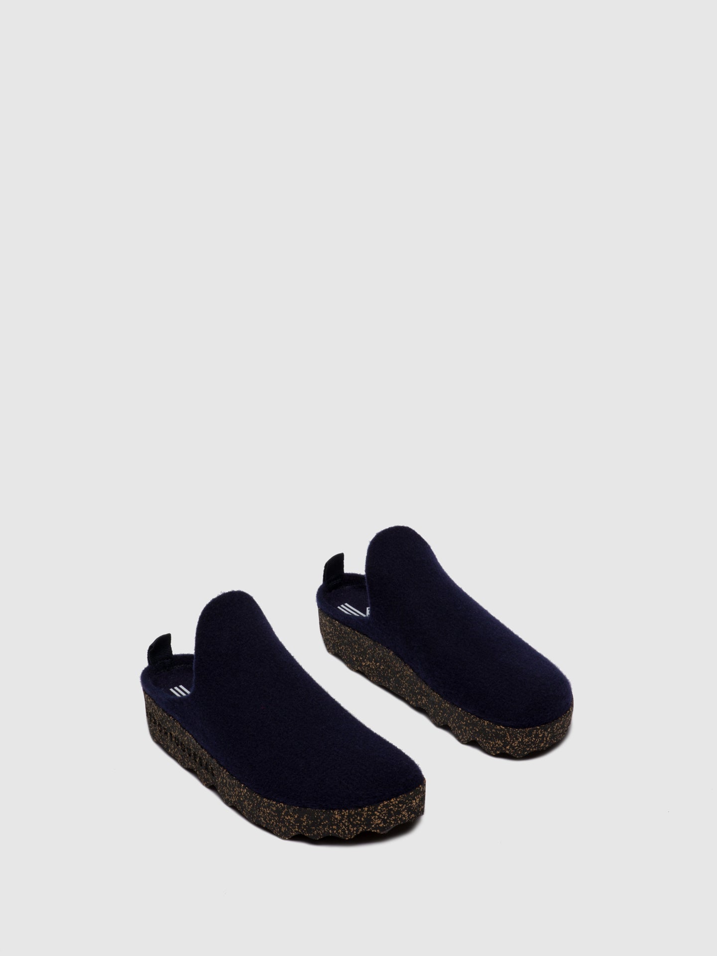 ASPORTUGUESAS Round Toe Mules COME L Navy