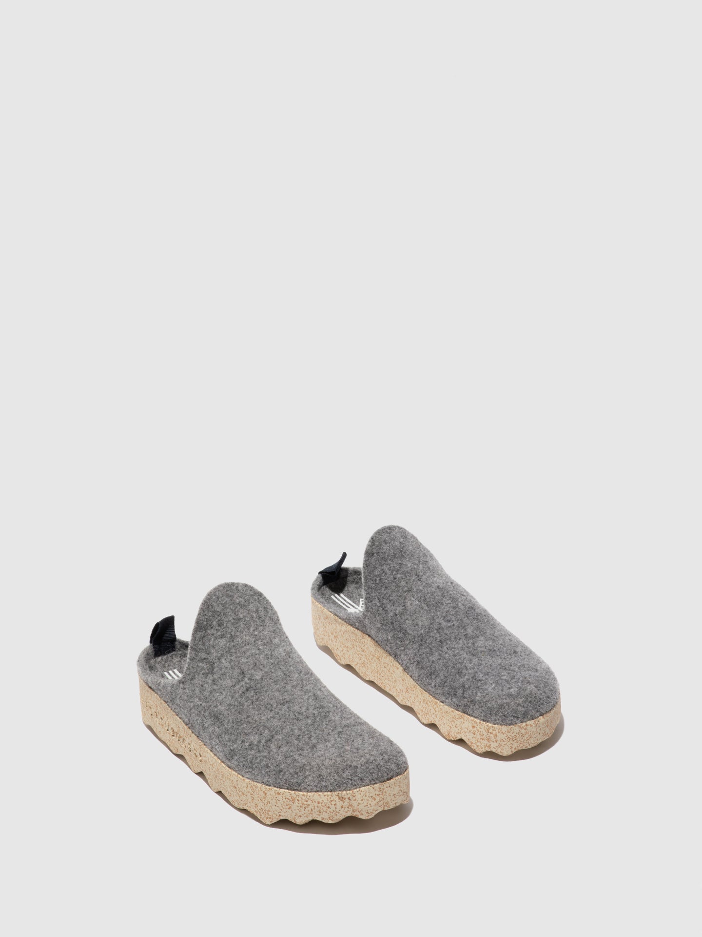 ASPORTUGUESAS Round Toe Mules COME L Concrete