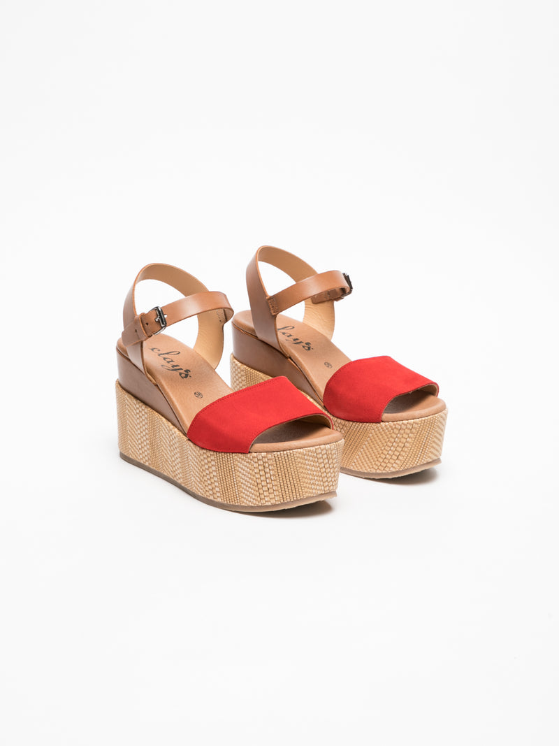 Clay's Red Platform Sandals