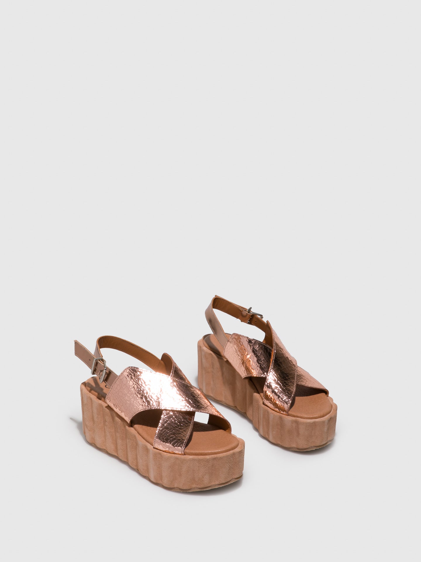 Clay's PeachPuff Platform Sandals