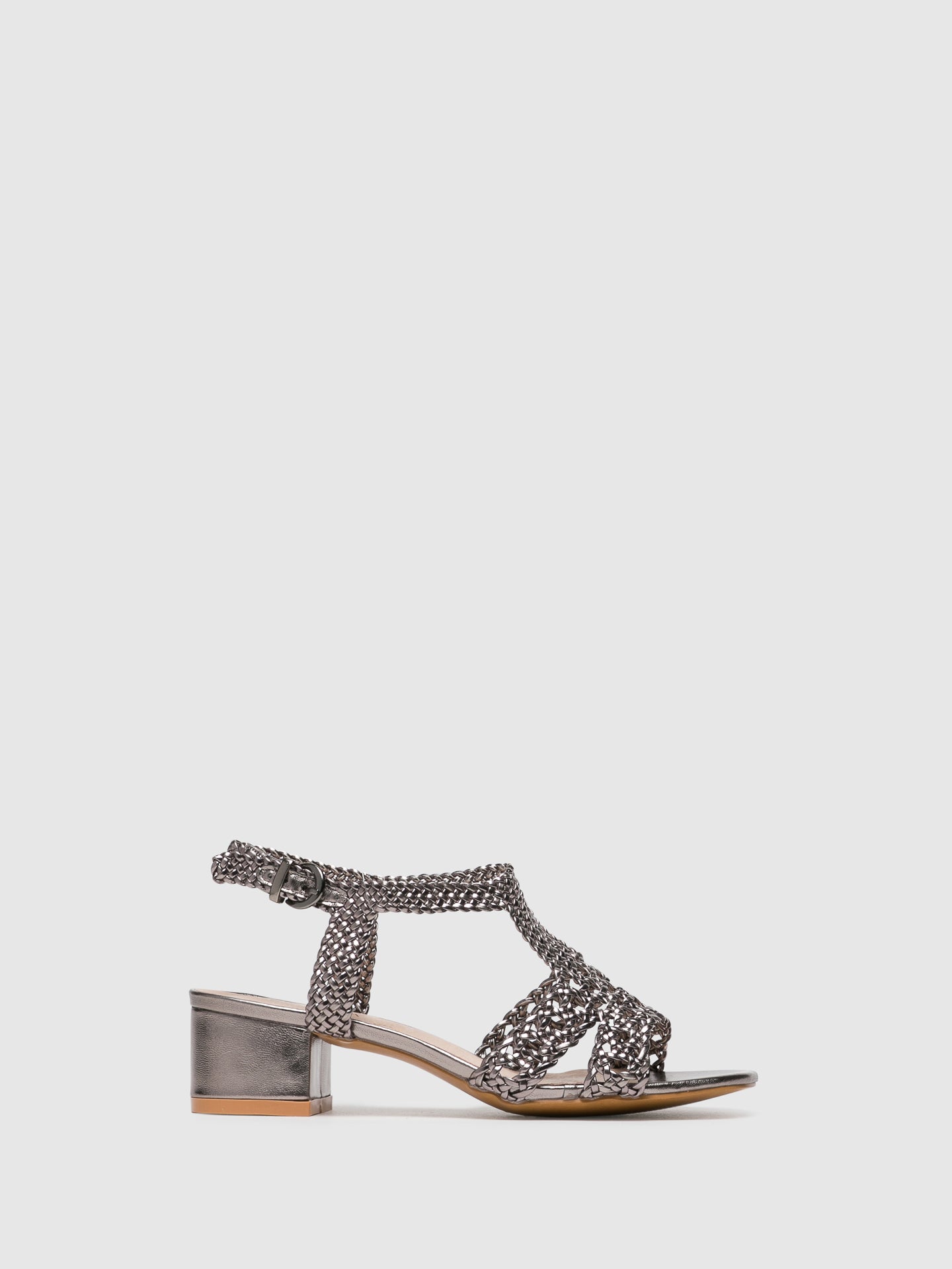 D'Angela Silver Buckle Sandals