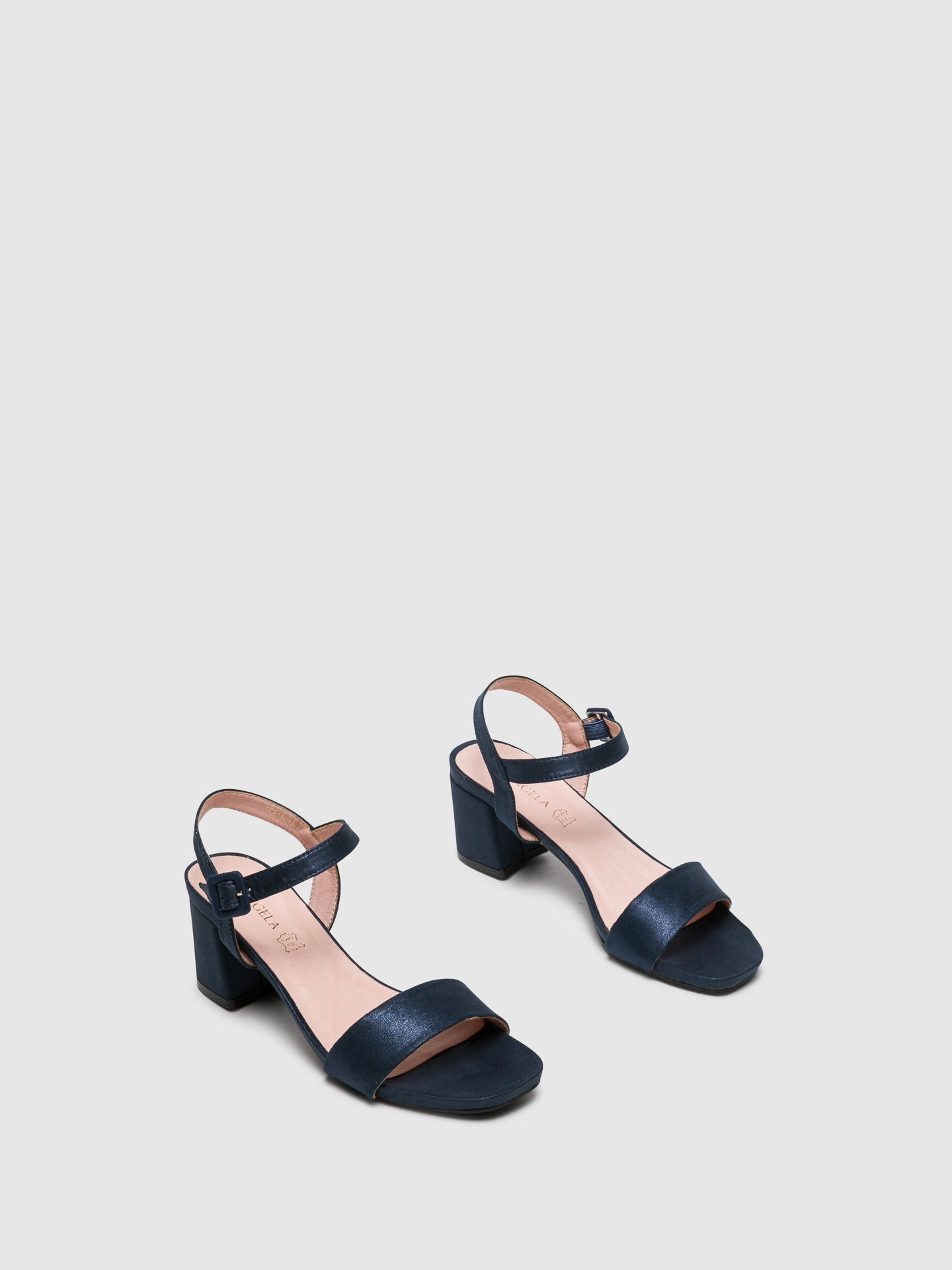 D'Angela Navy Buckle Sandals