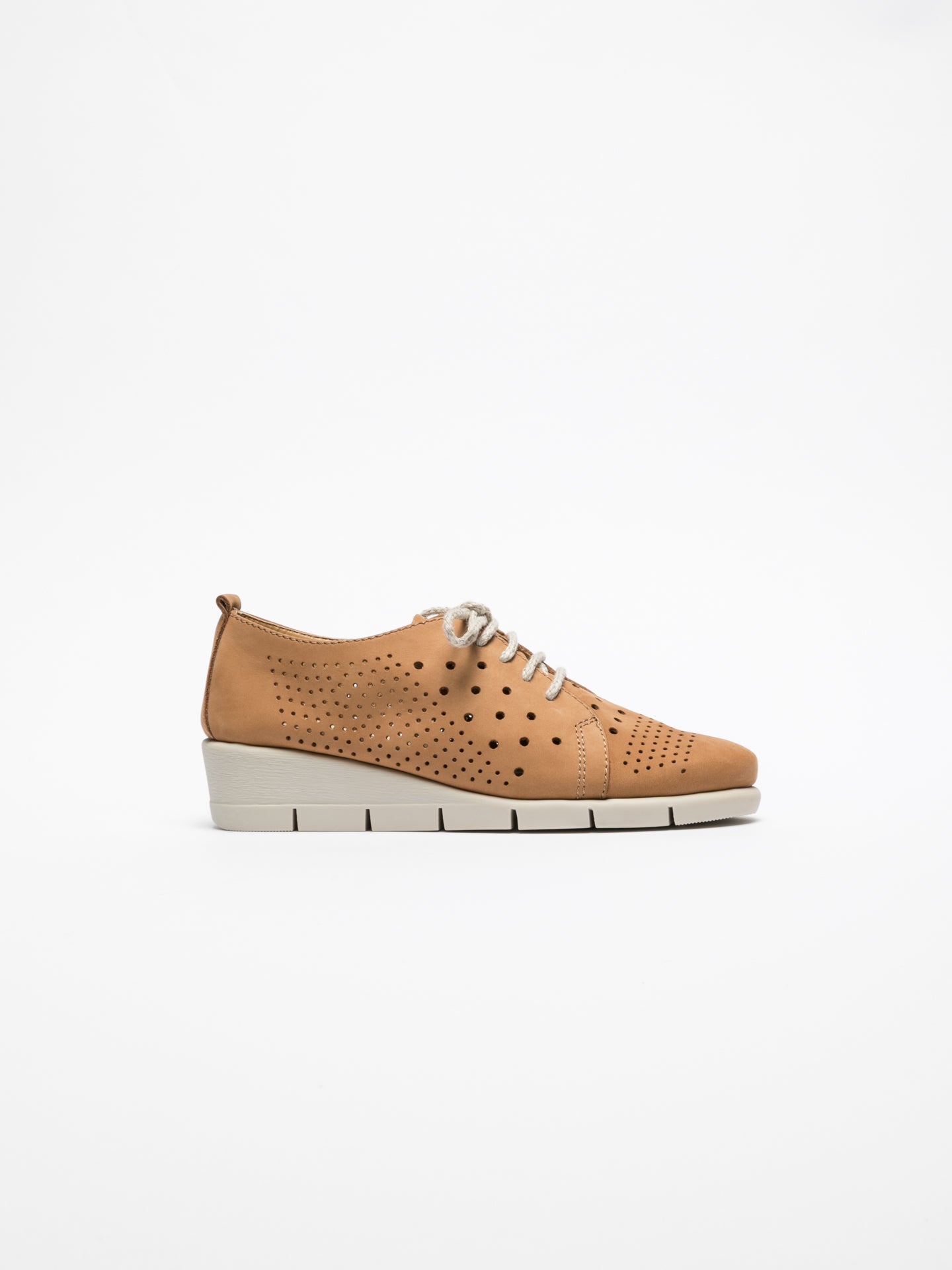 The Flexx Brown Lace Fastening Shoes