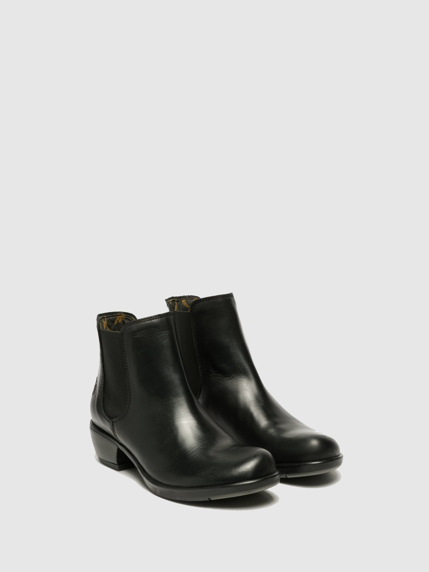 Fly London Black Chelsea Ankle Boots