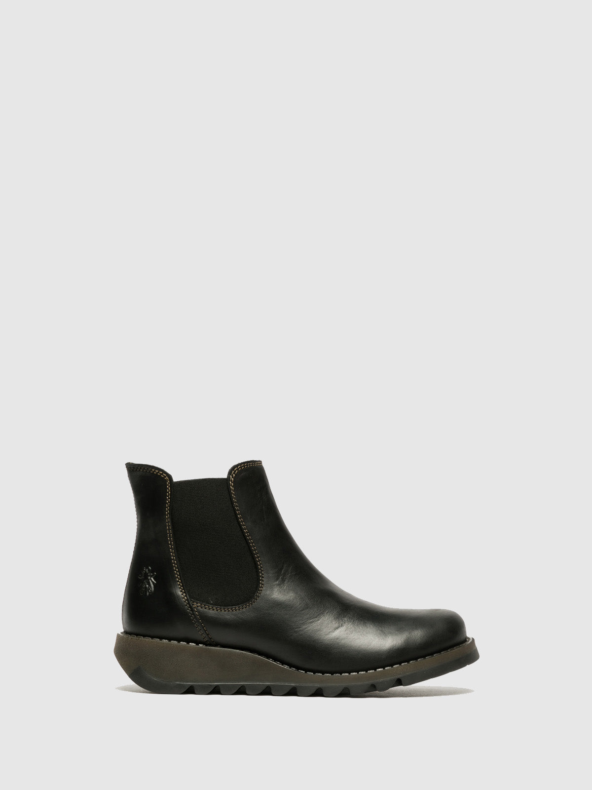 Fly London Chelsea Ankle Boots SALV BLACK