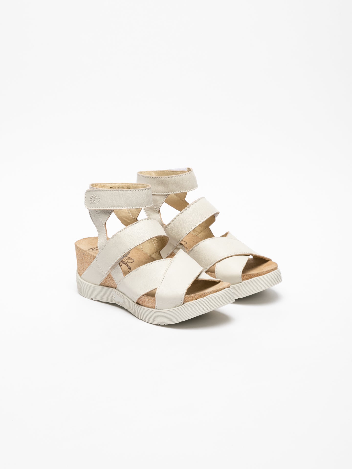 Fly London White Strappy Sandals