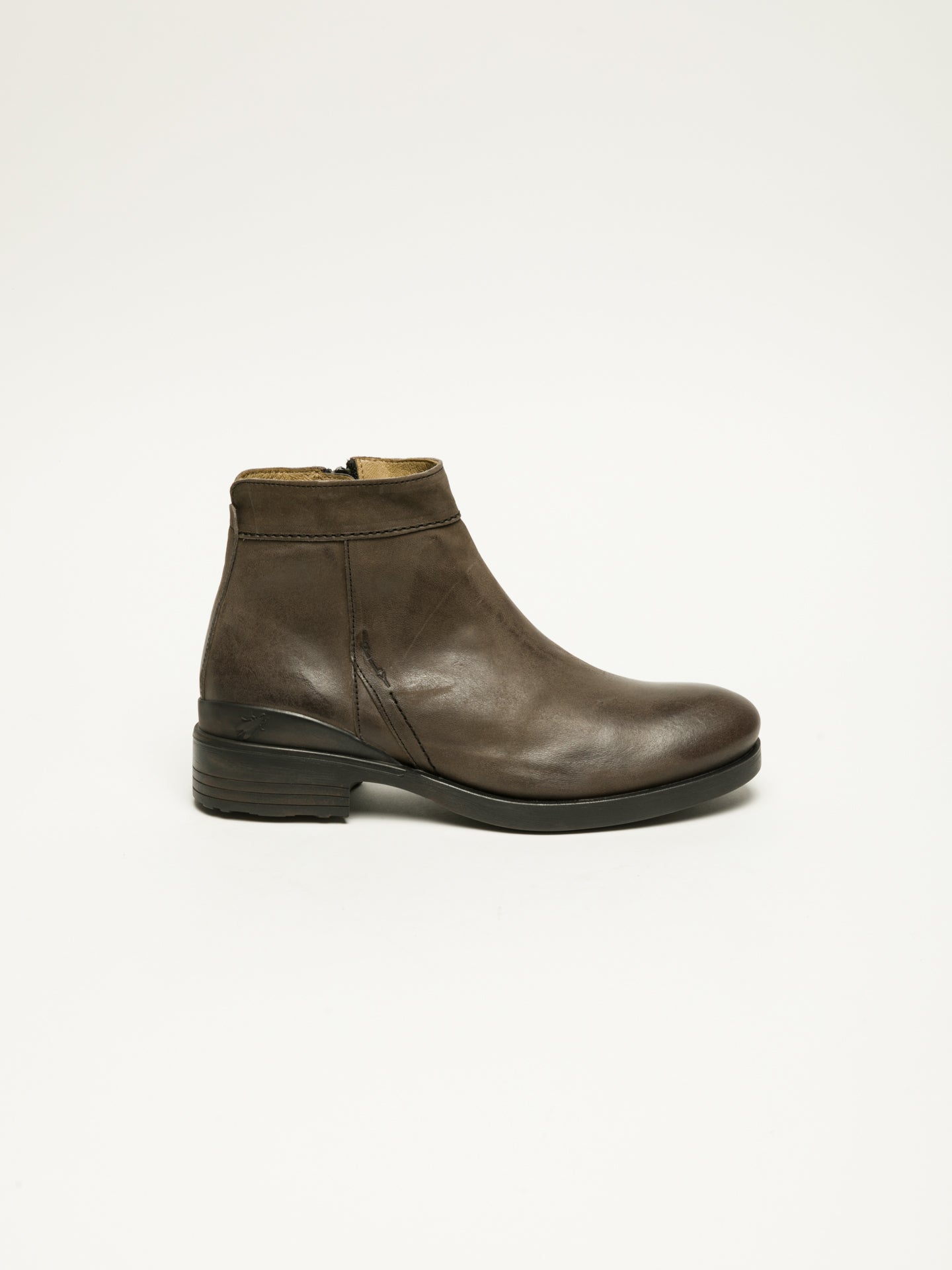 Fly London Brown Zip Up Ankle Boots