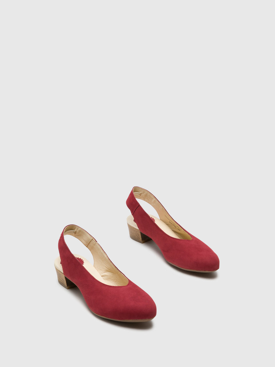 Fly London Red Sling-Back Pumps Shoes