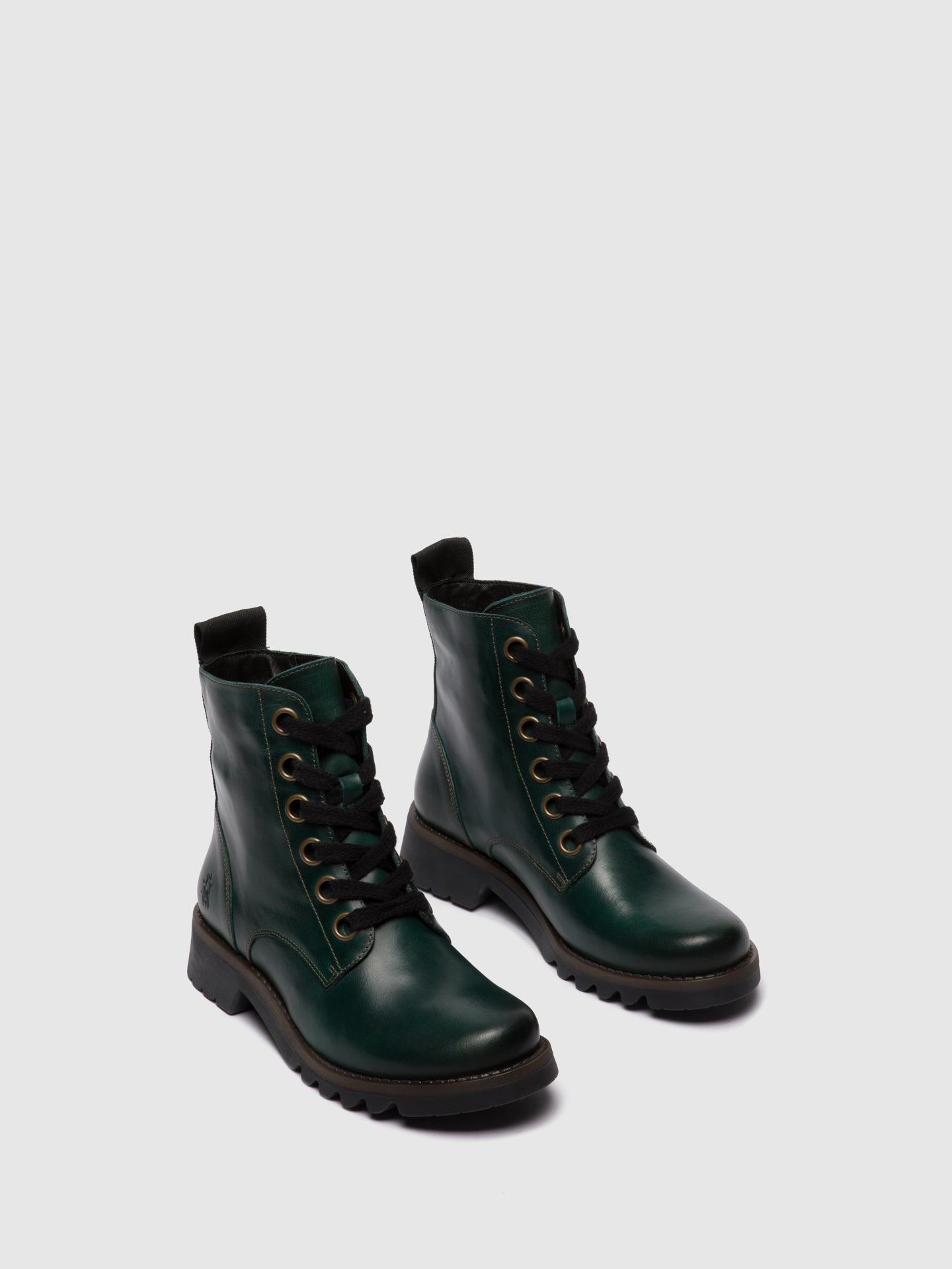 Fly London Lace-up Ankle Boots RAGI539FLY PETROL