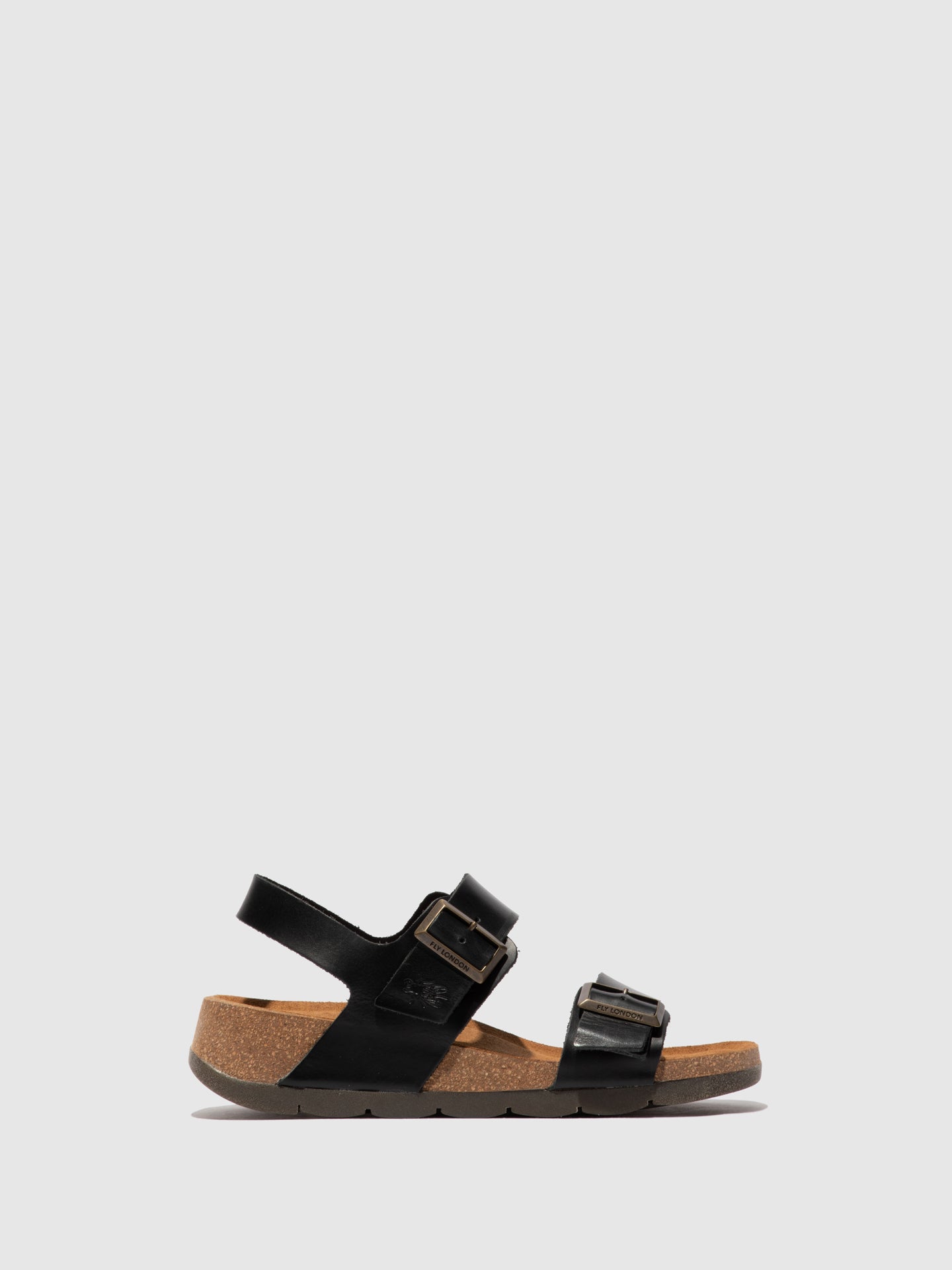 Fly London Buckle Sandals CEKE722FLY BRIDLE BLACK