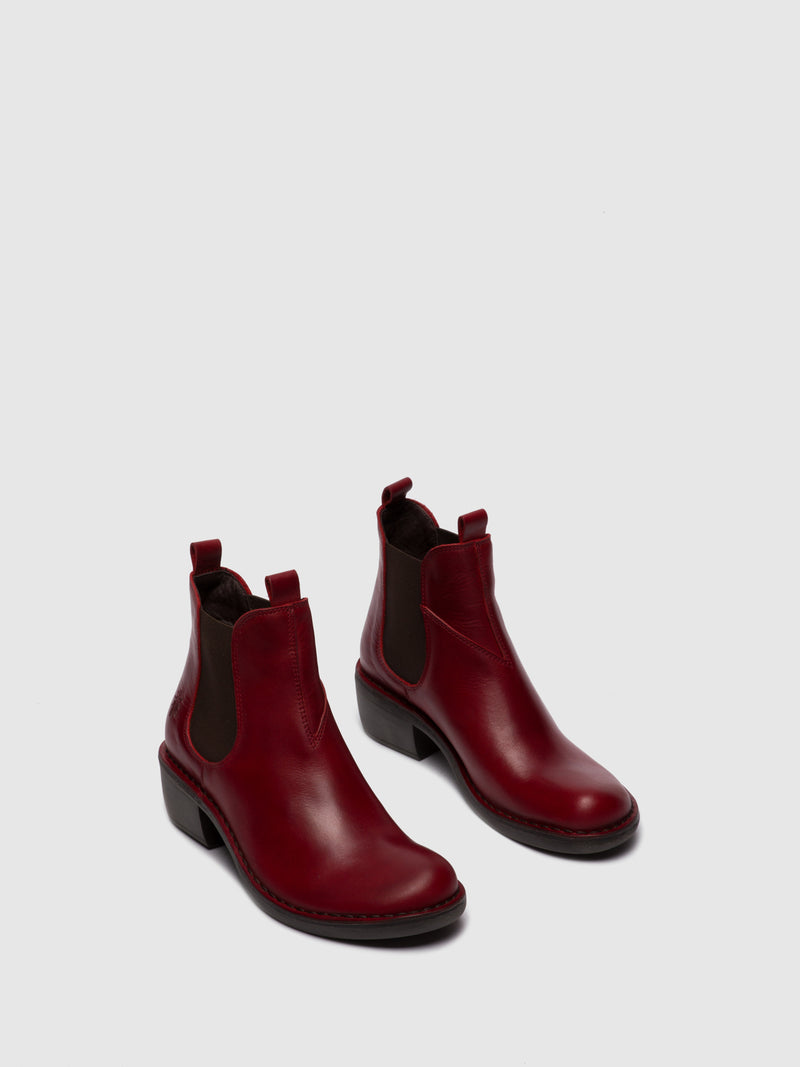 Fly London Chelsea Ankle Boots MEME030FLY RUG RED