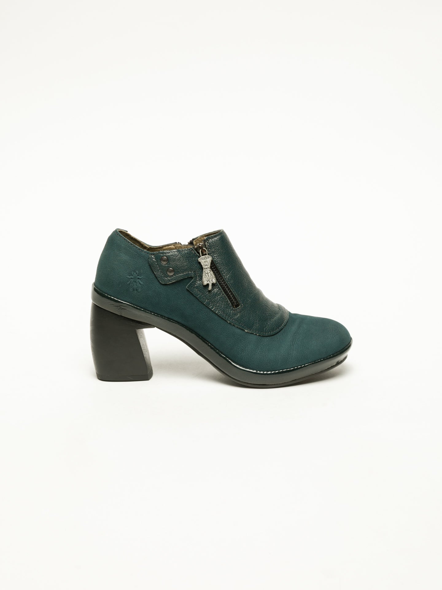 Fly London Green Zip Up Ankle Boots