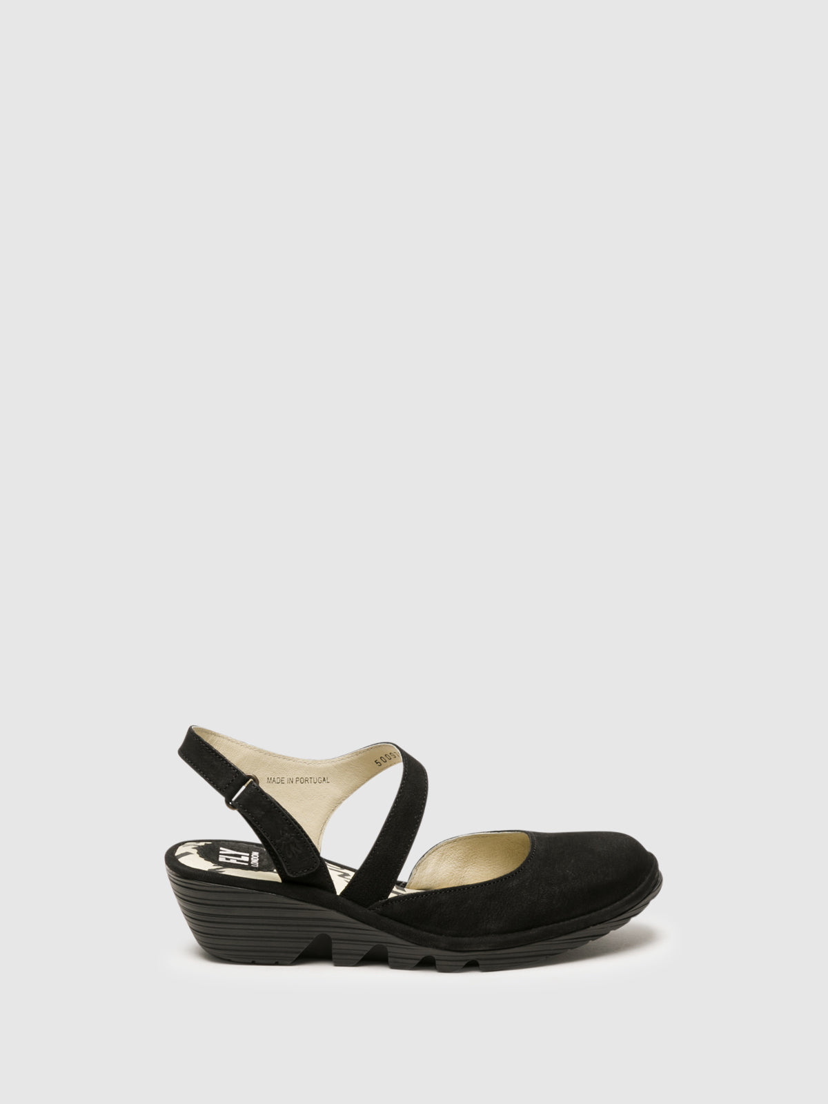 Fly London Black Velcro Sandals