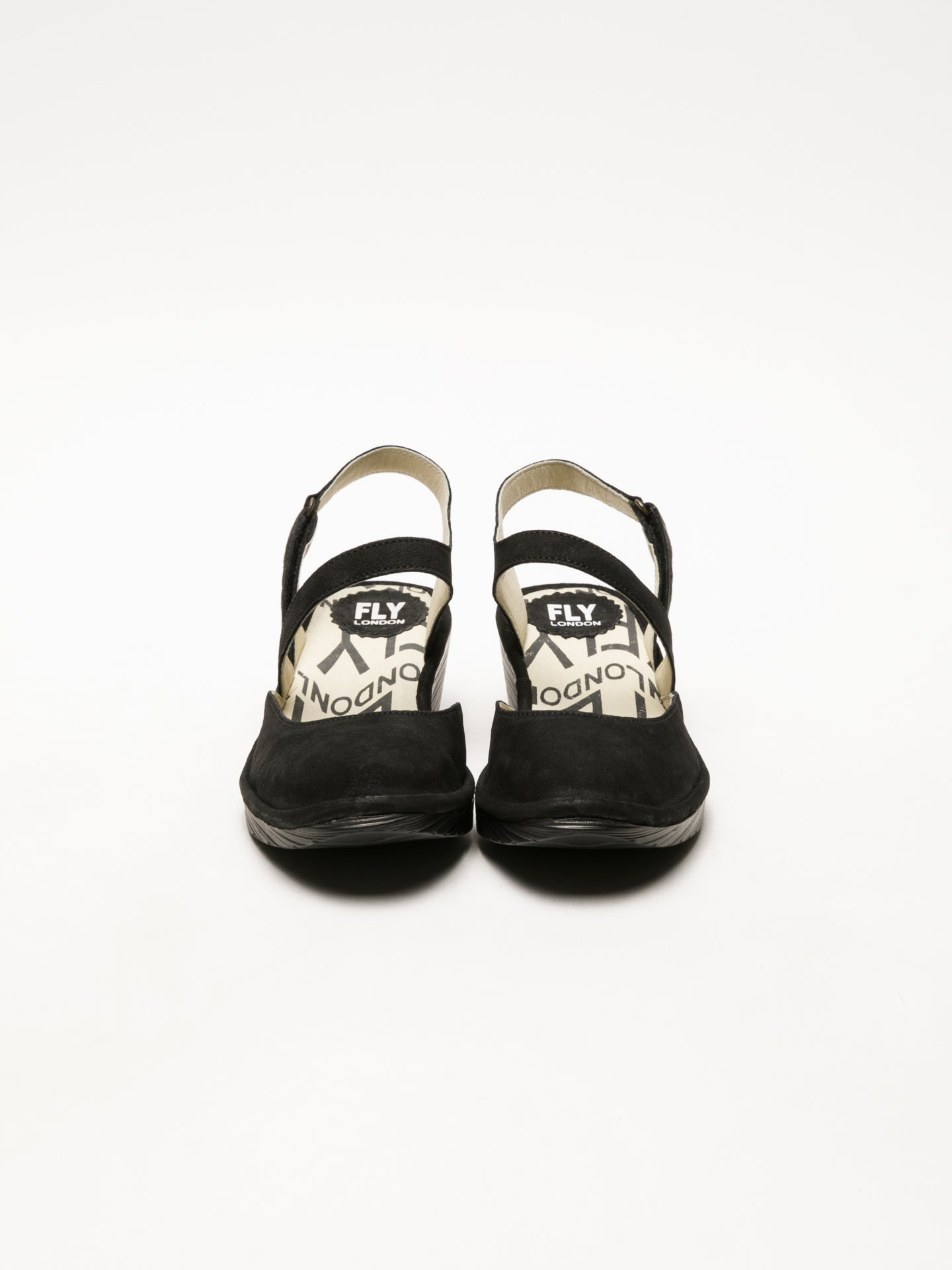 Fly London Black Velcro Sandals