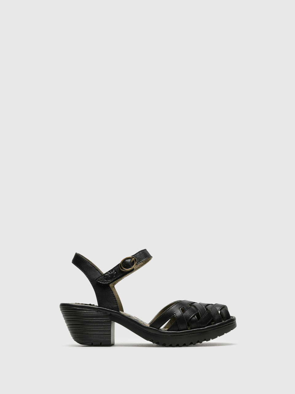 Fly London Black Velcro Sandals