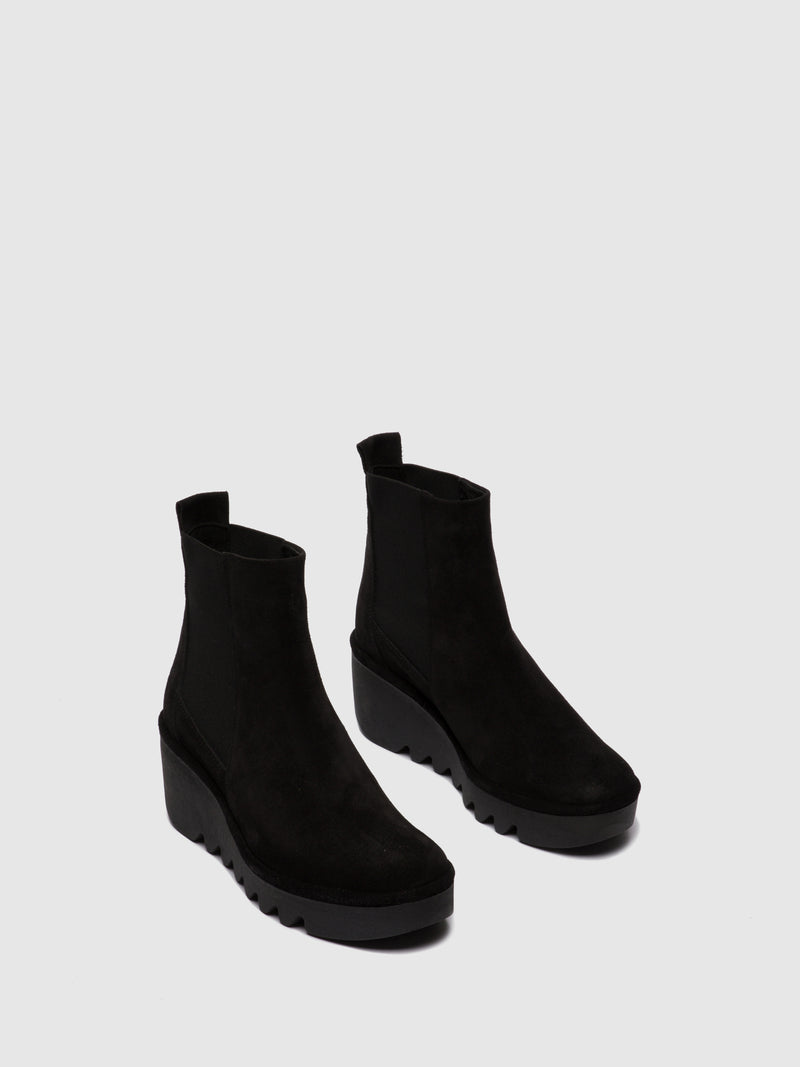 Fly London Chelsea Ankle Boots BAGU233FLY OILSUEDE BLACK