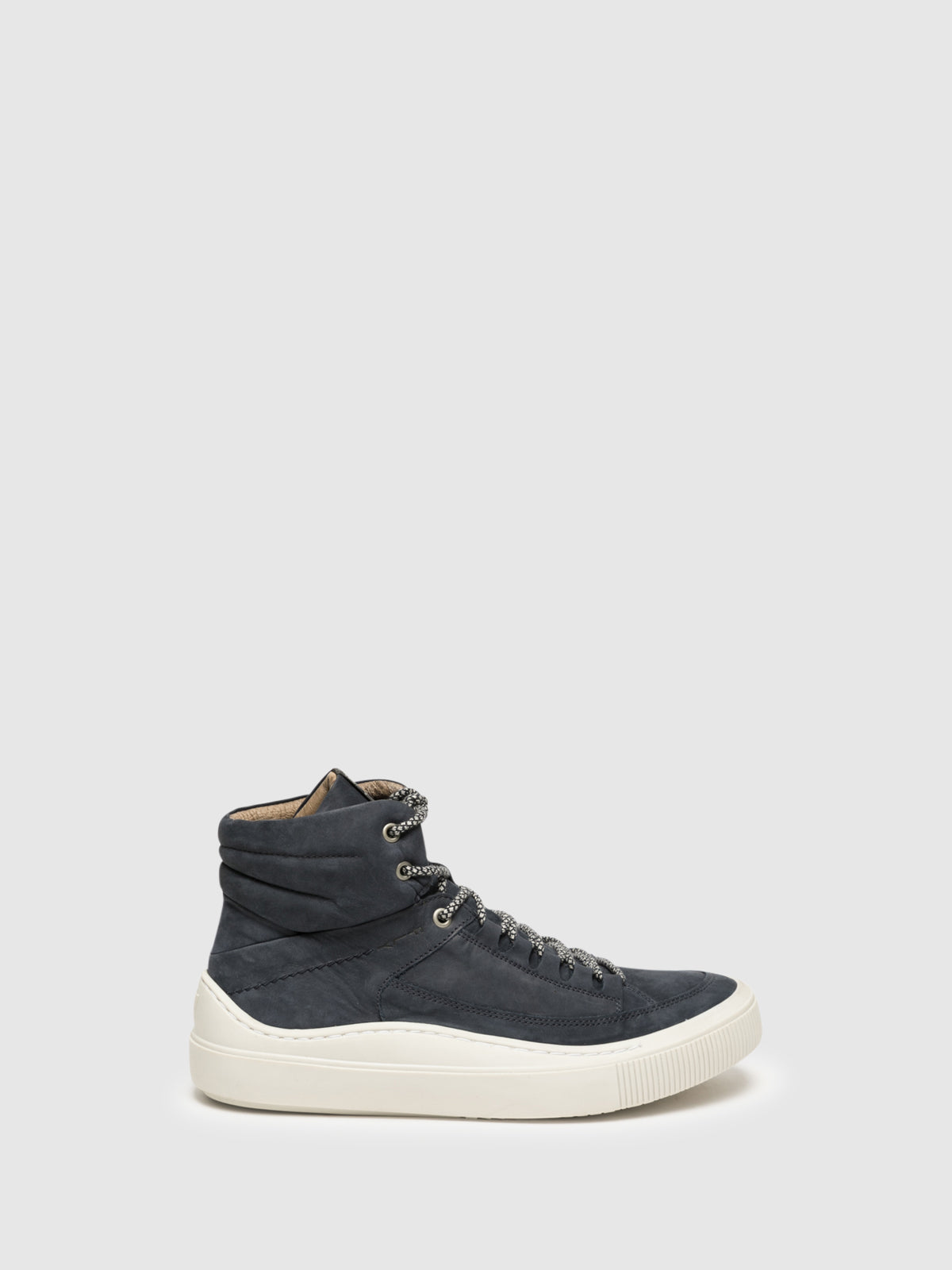 Fly London Navy Hi-Top Trainers