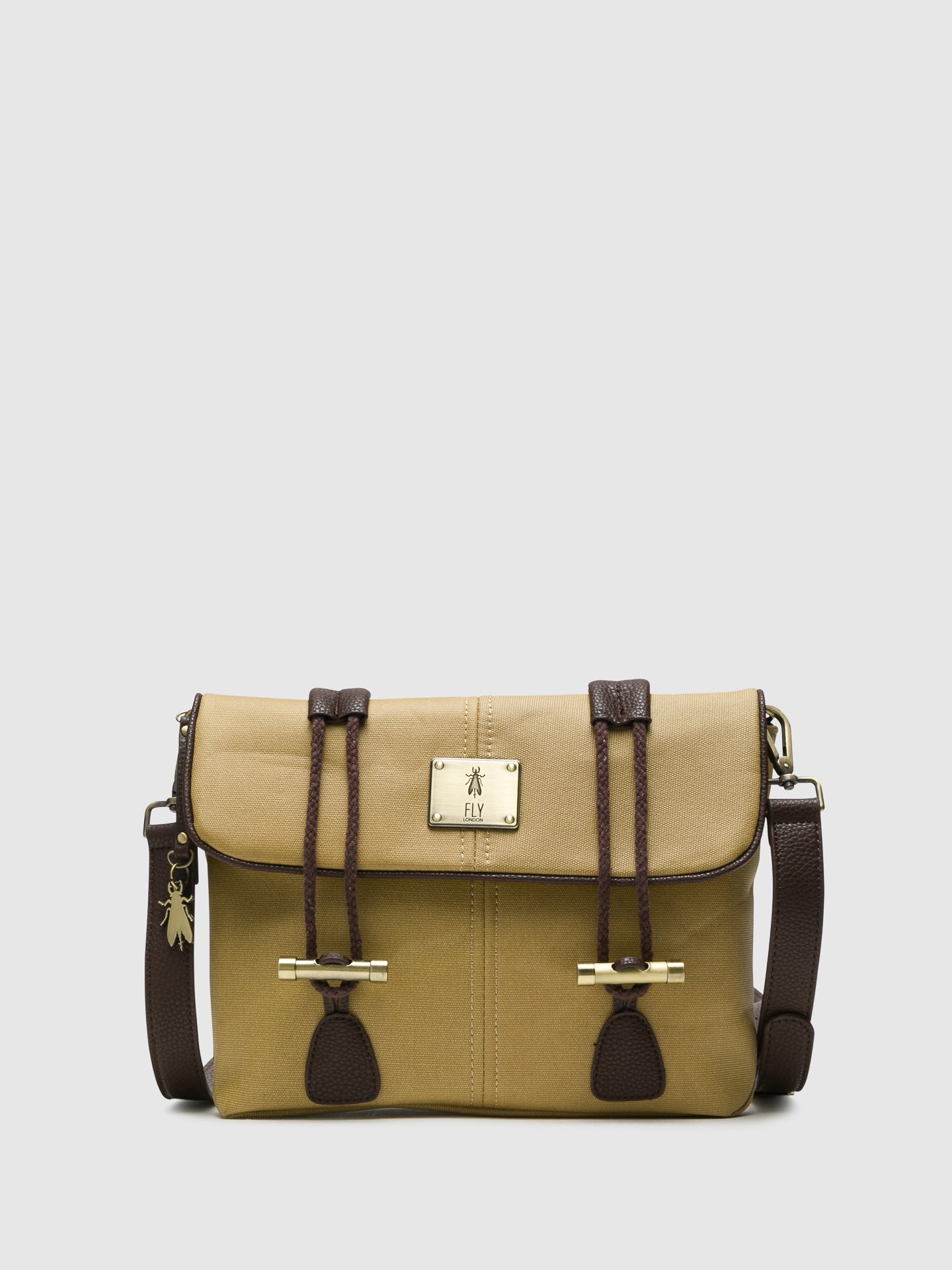 Fly London Gold Crossbody Bag