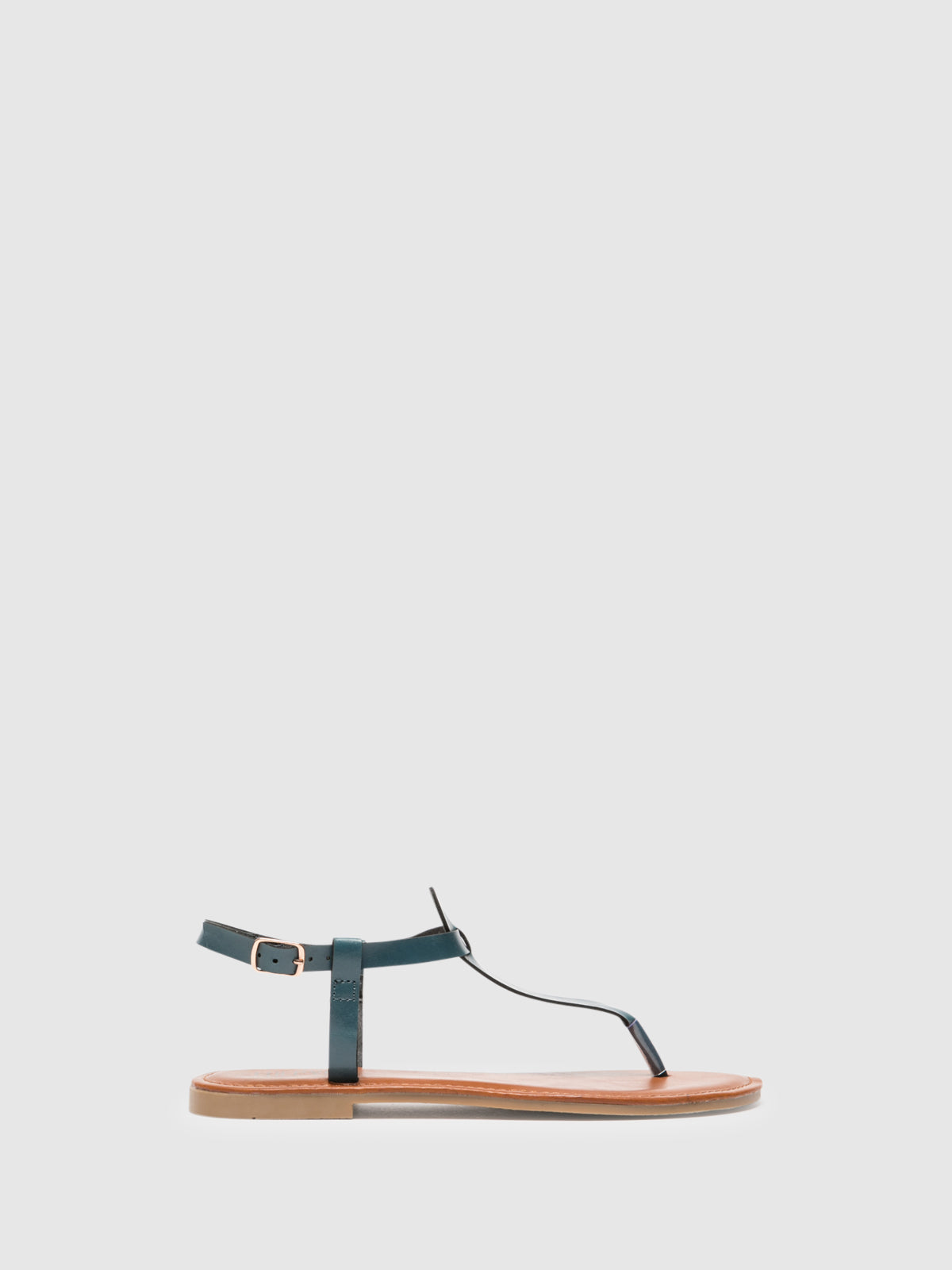 Foreva Blue T-Strap Sandals