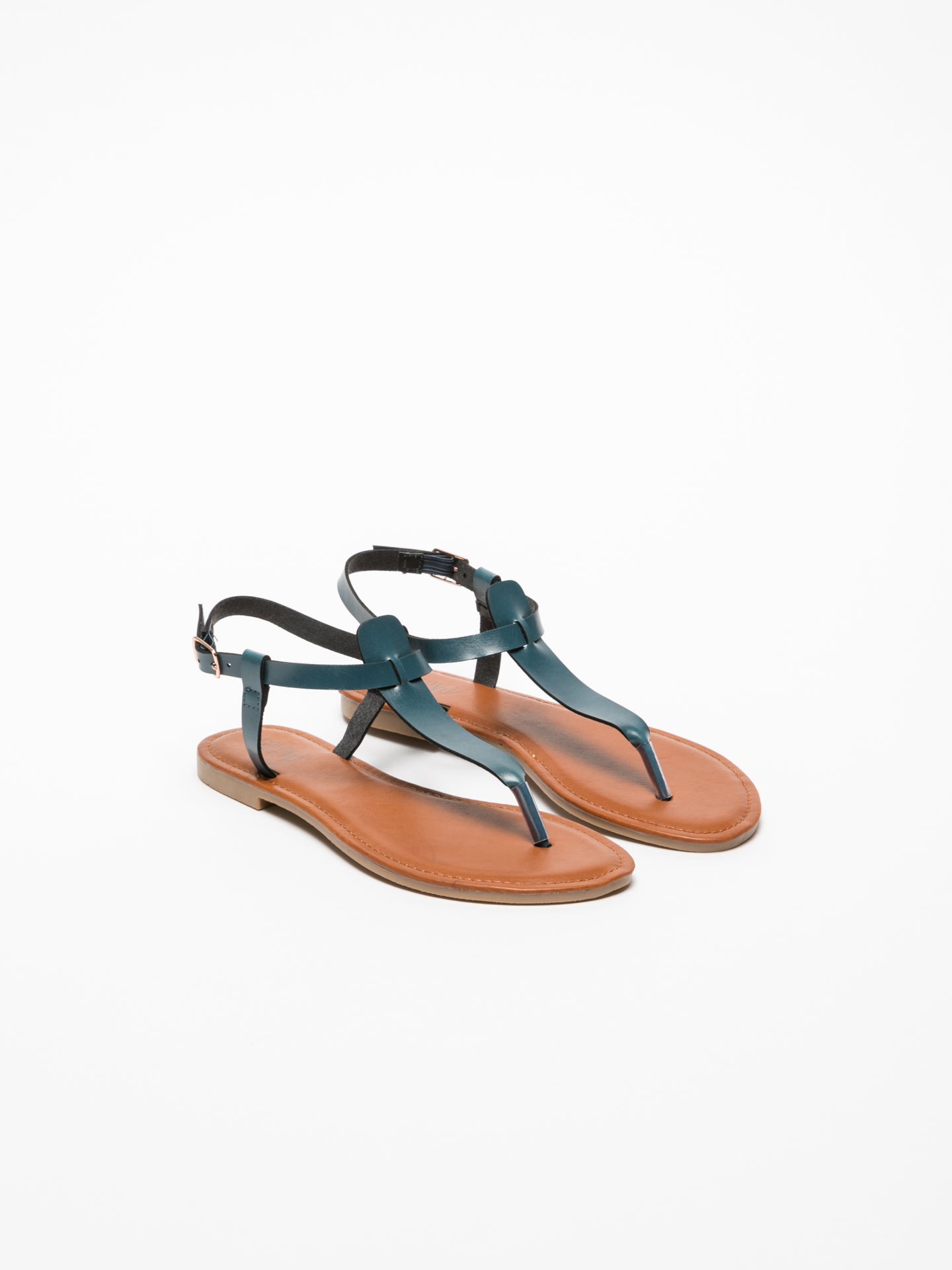 Foreva Blue T-Strap Sandals