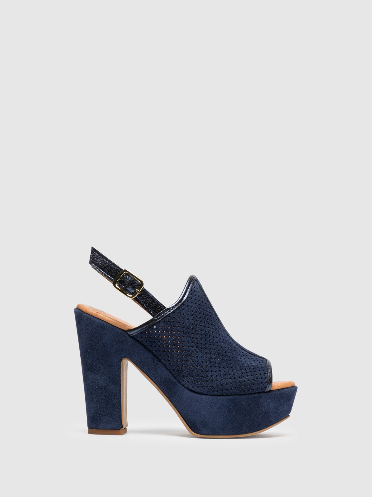 Foreva Blue Platform Mules