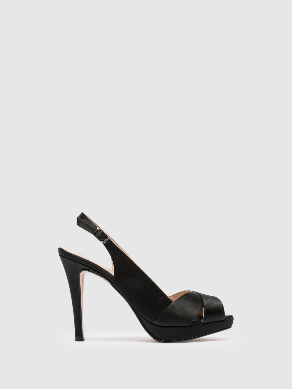 Foreva Black Sling-Back Sandals