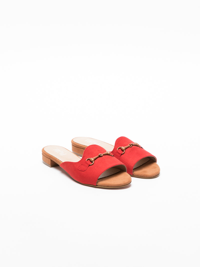 Foreva Red Flat Mules