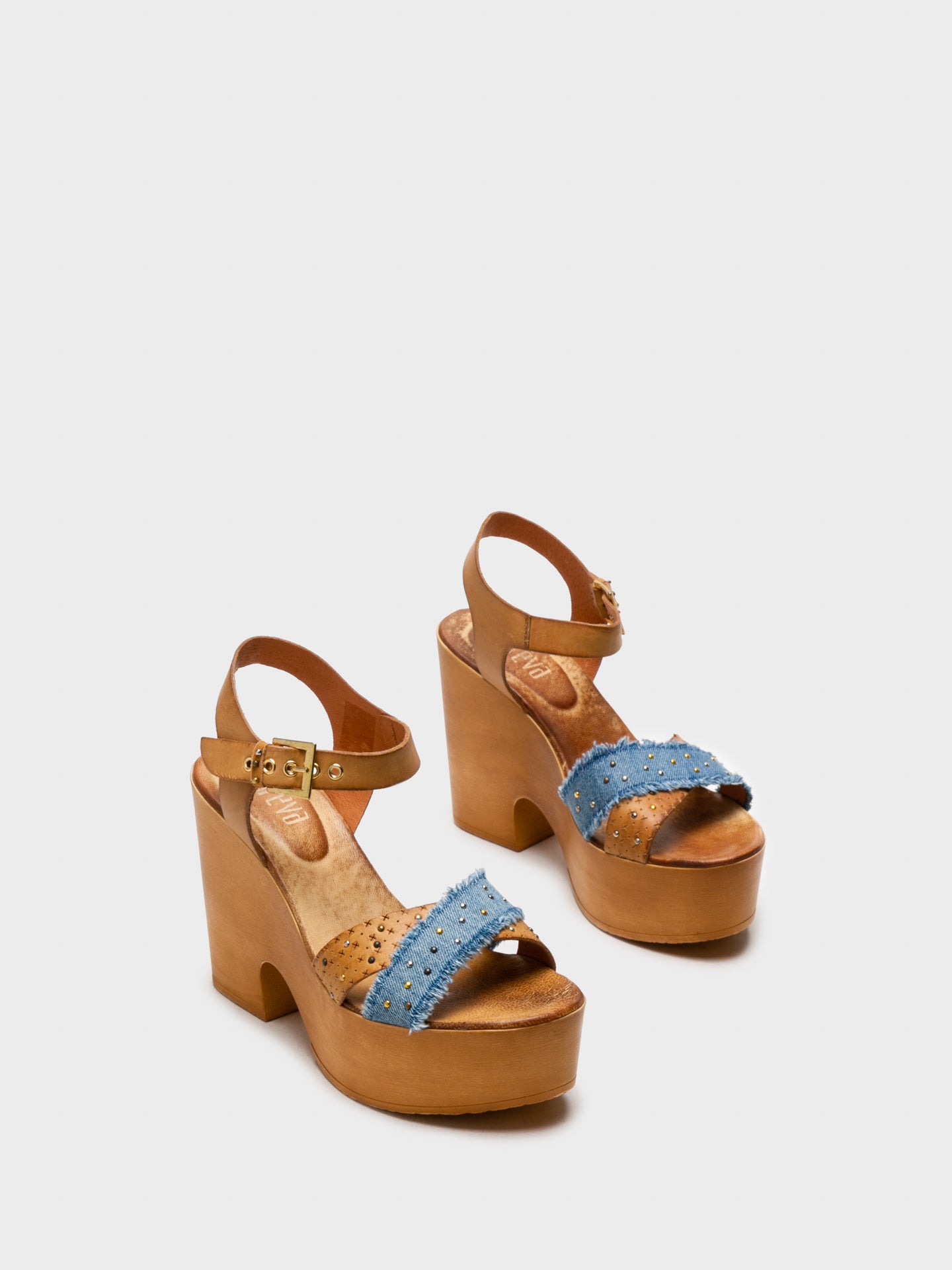 Foreva Blue Heel Sandals