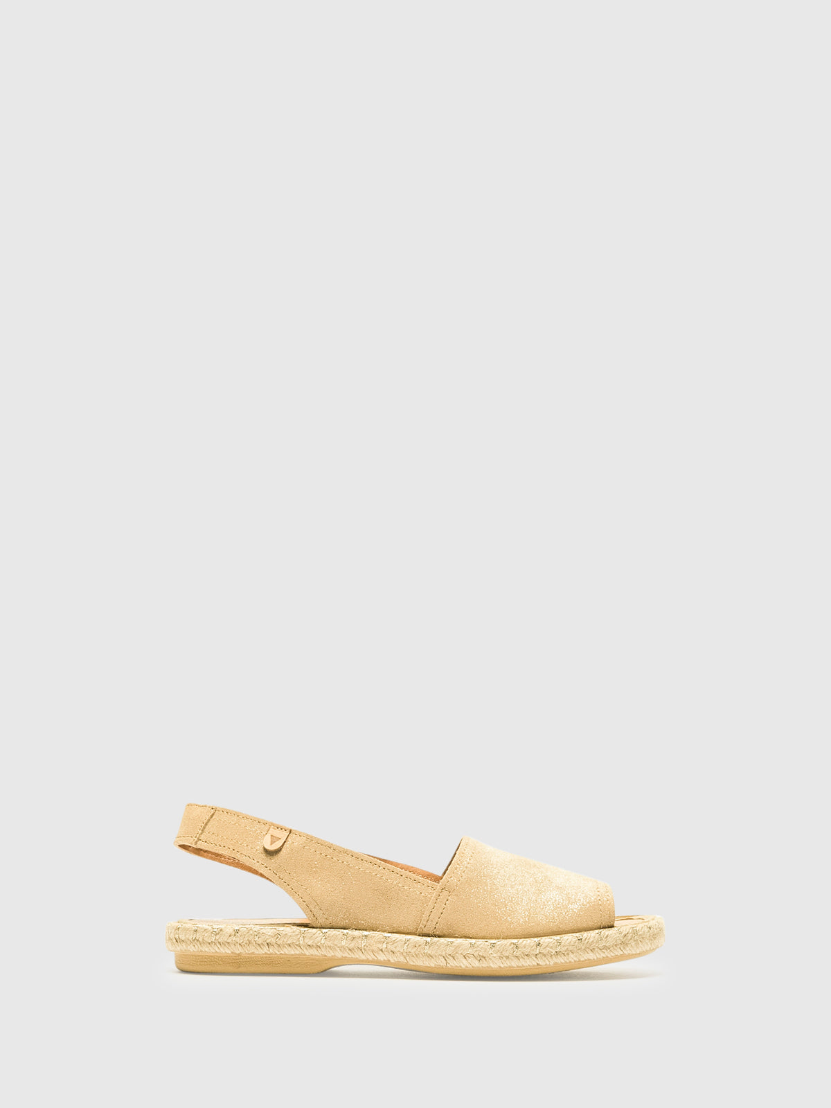 Foreva Gold Sling-Back Espadrilles