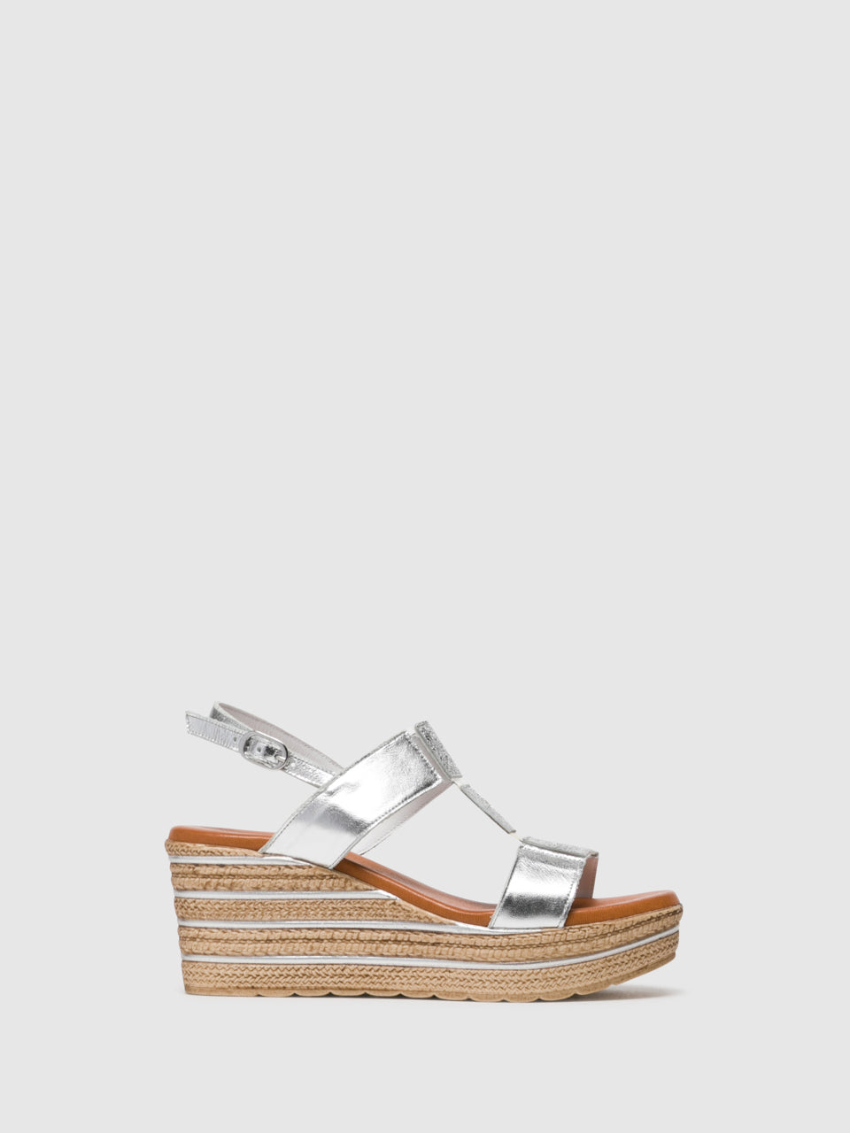 Foreva Silver T-Strap Sandals