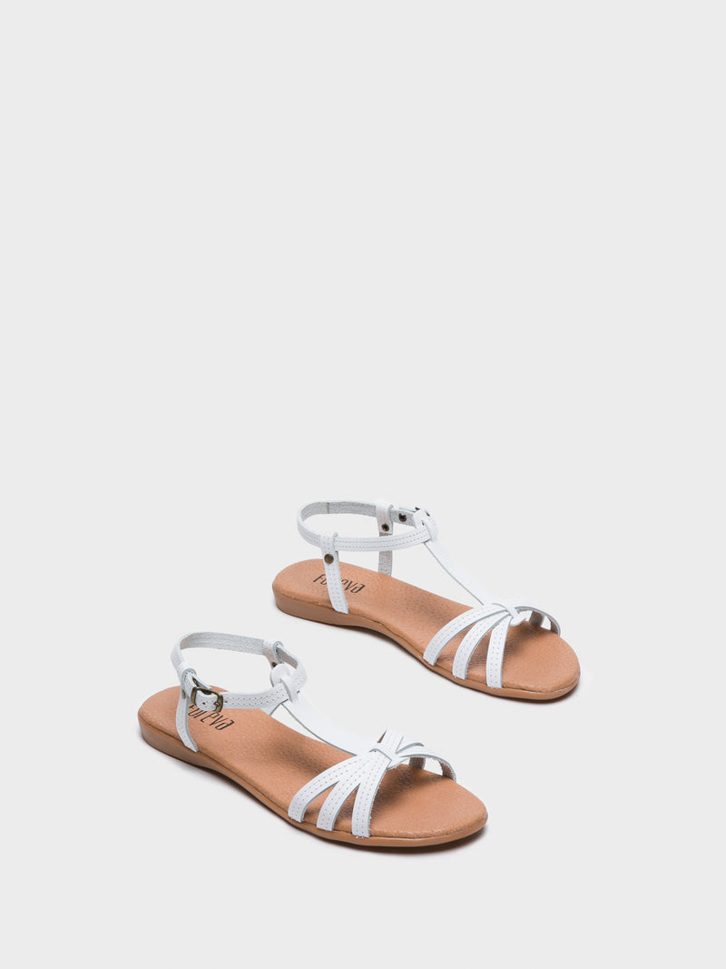 Foreva White Sling-Back Sandals