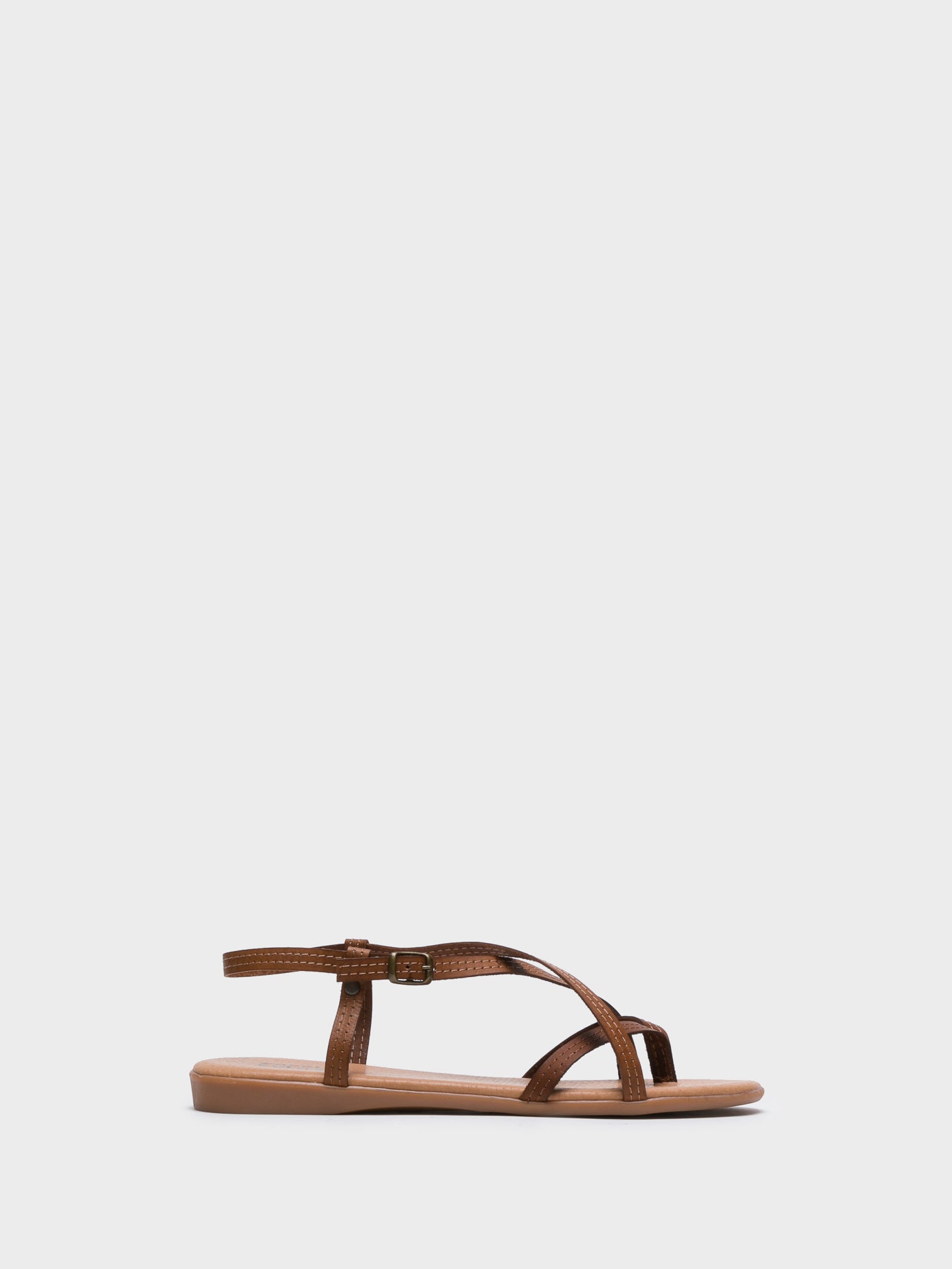 Foreva Brown Crossover Sandals