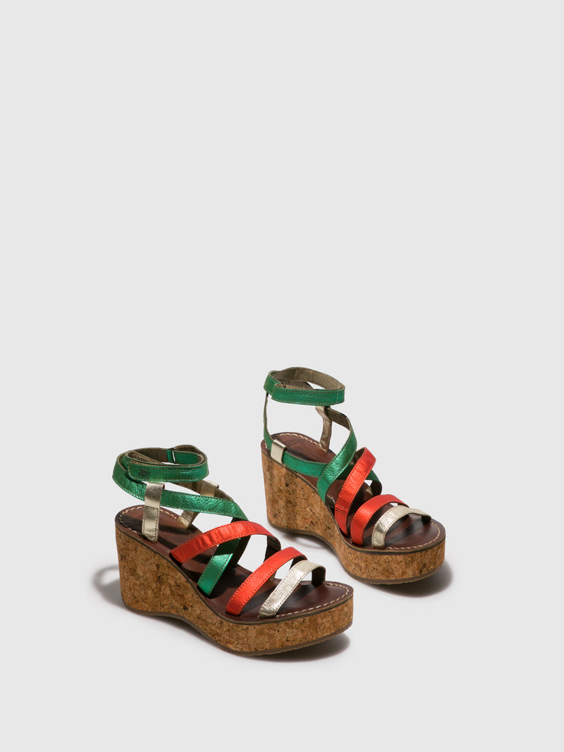 Fly London Multicolor Strappy Sandals