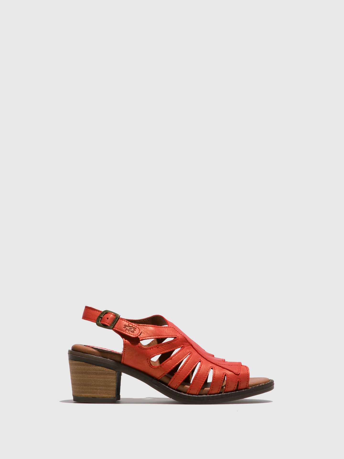 Fly London Orange Open Toe Sandals