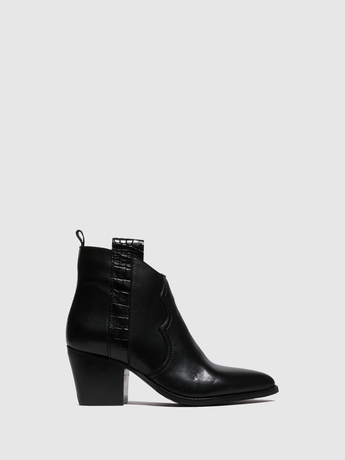 Foreva Black Pointed Toe Ankle Boots