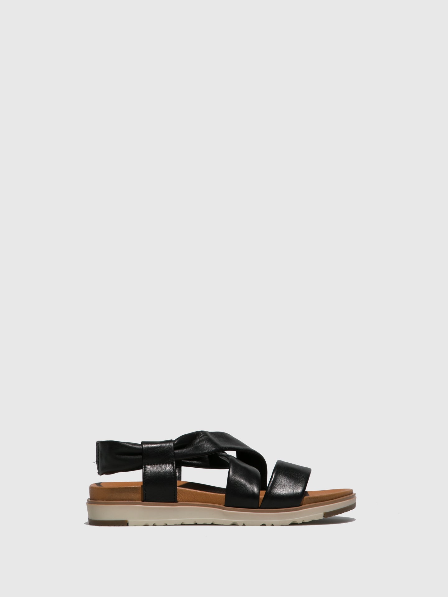 Foreva Black Crossover Sandals