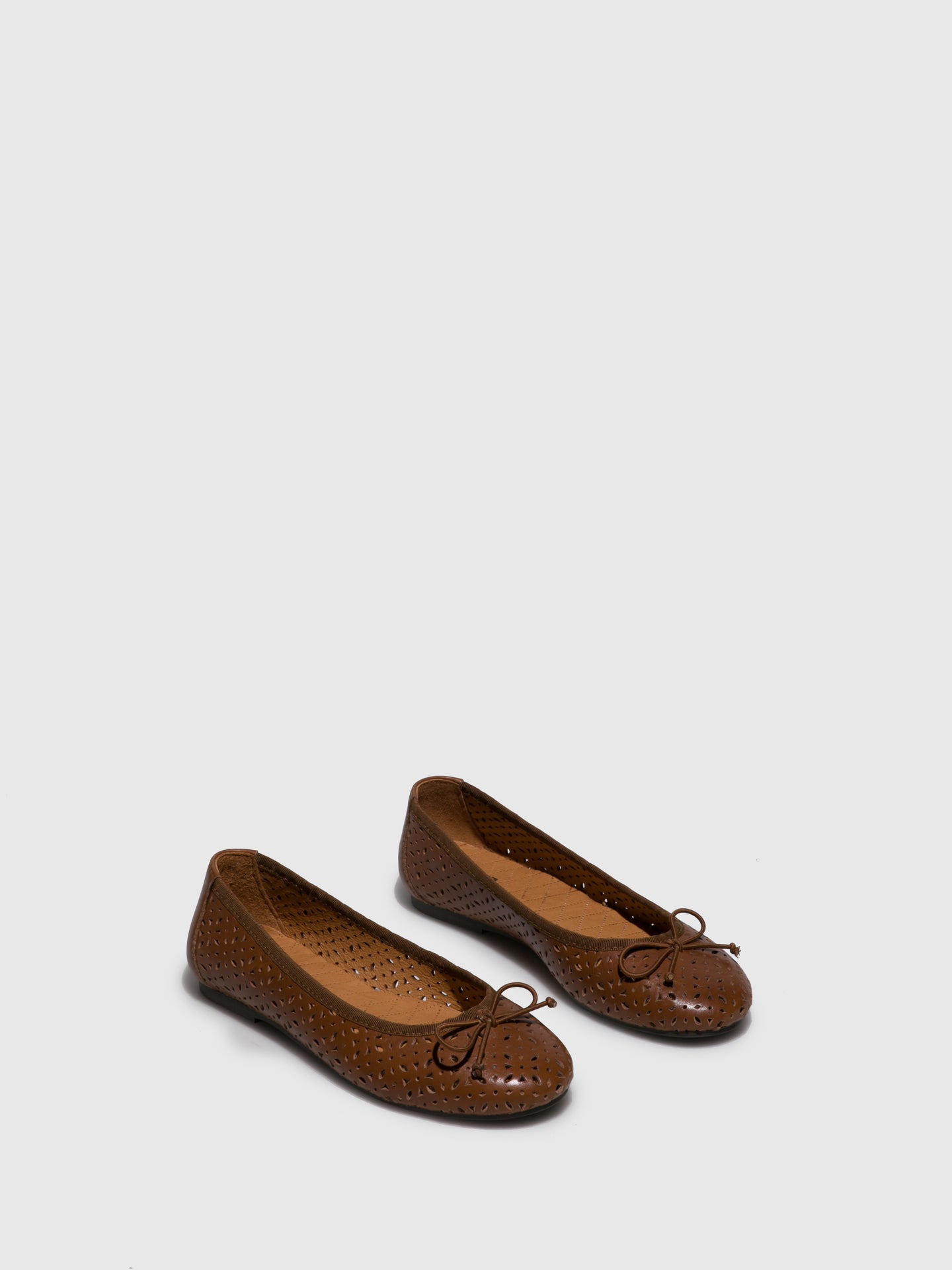 Foreva Brown Bow Ballerinas