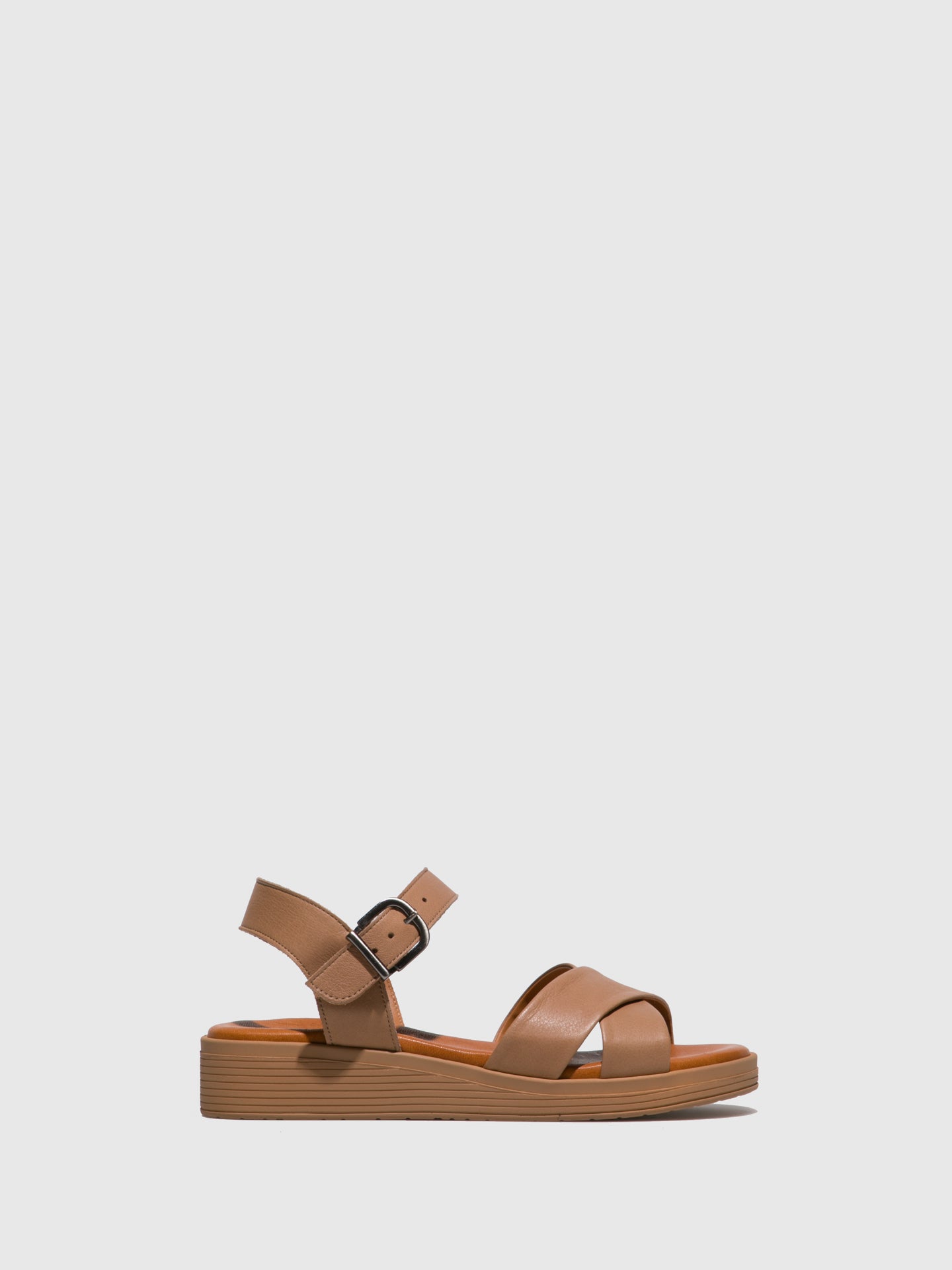 Foreva Brown Ankle Strap Sandals