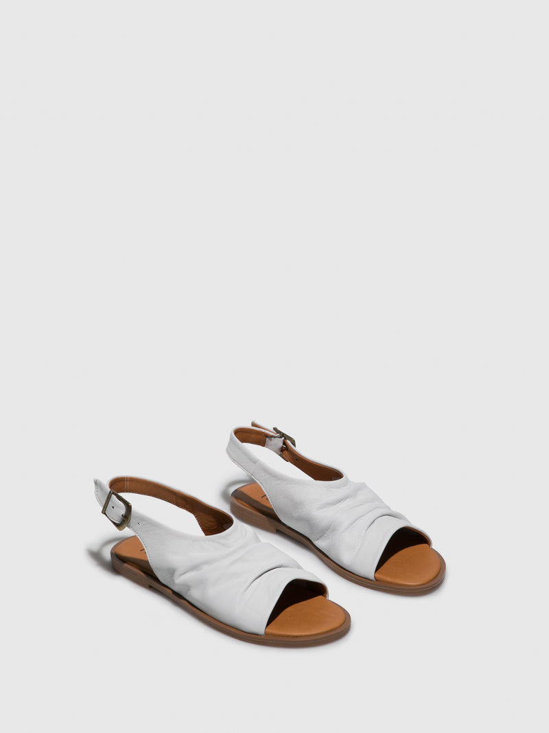 Foreva White Sling-Back Sandals